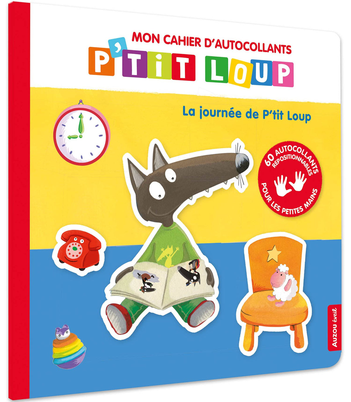 Mon cahier d'autocollants p'tit loup - la journee de p'tit loup 9791039503648
