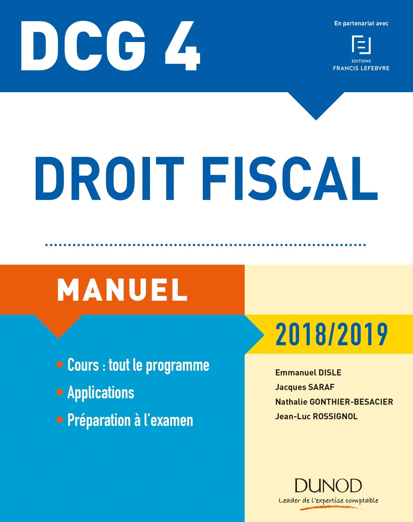 Droit fiscal DCG 4: Manuel 9782100778089