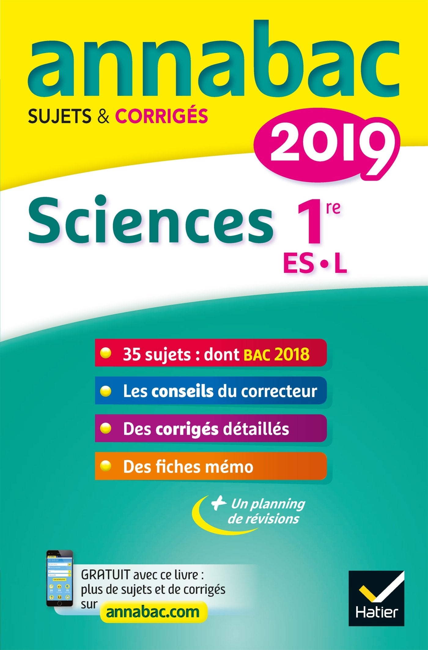Sciences 1re ES, L: Sujets et corrigés 9782401045507