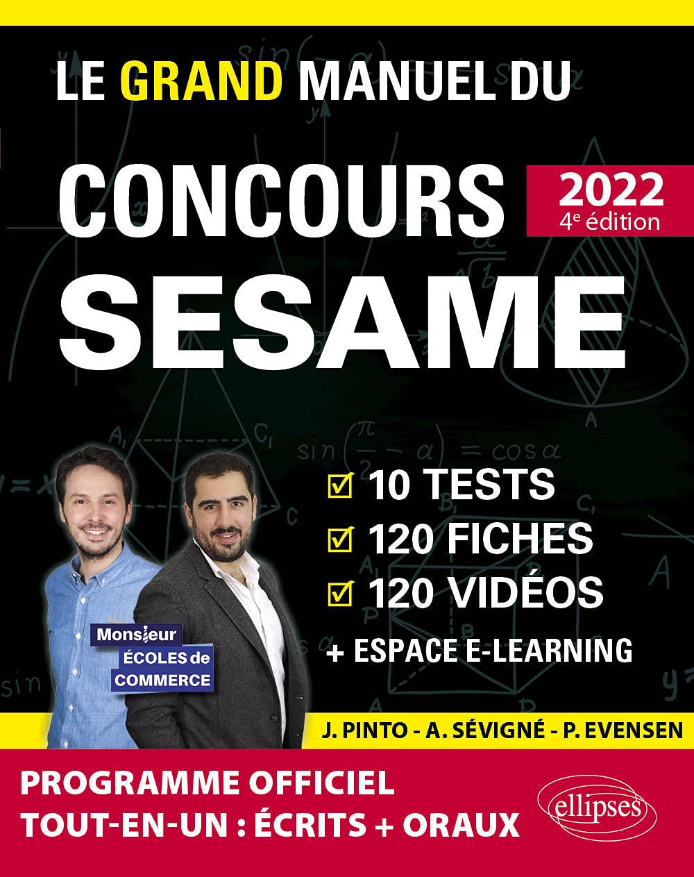 Le Grand Manuel du concours SESAME: 10 tests, 120 fiches, 120 vidéos de cours, 1 000 questions 9782340061279