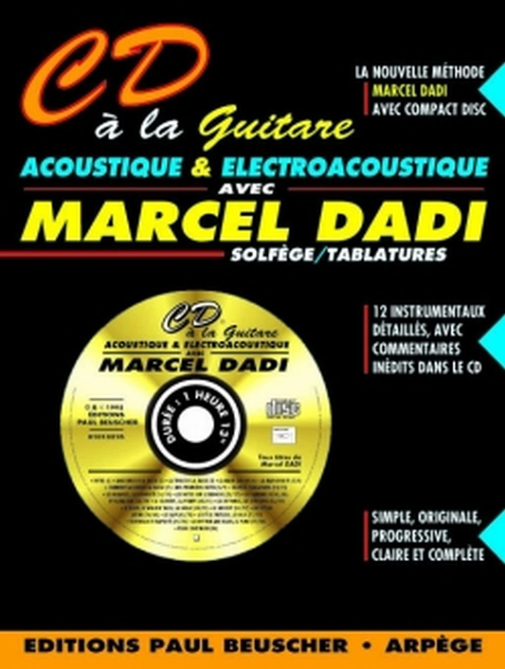 Partition : CD a la guitare acoustique M. Dadi 3137990009267