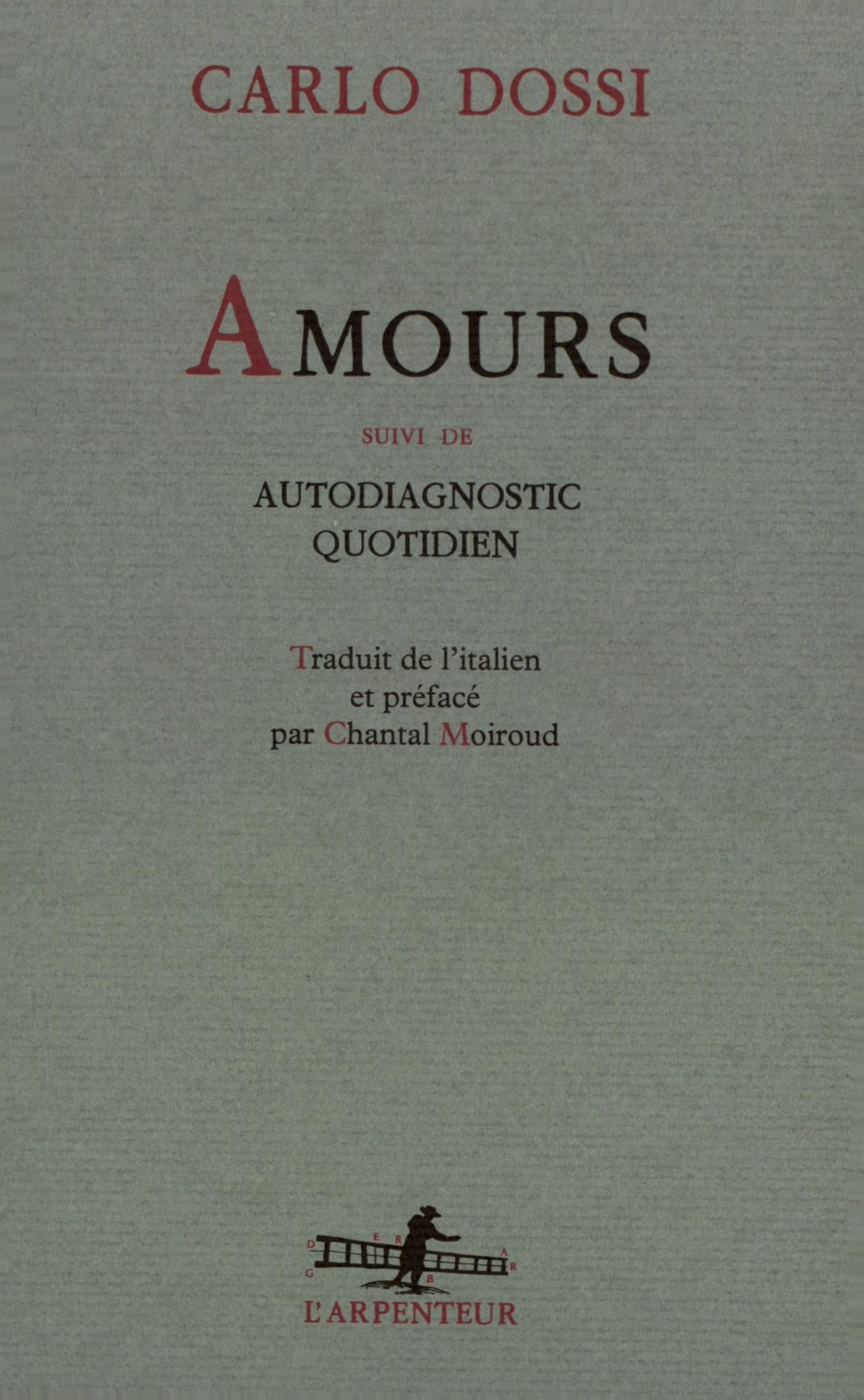 Amours/Autodiagnostic quotidien 9782070731268