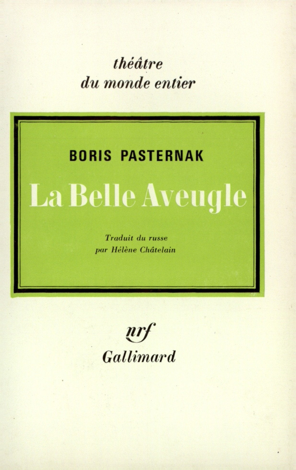 La Belle aveugle 9782070303465