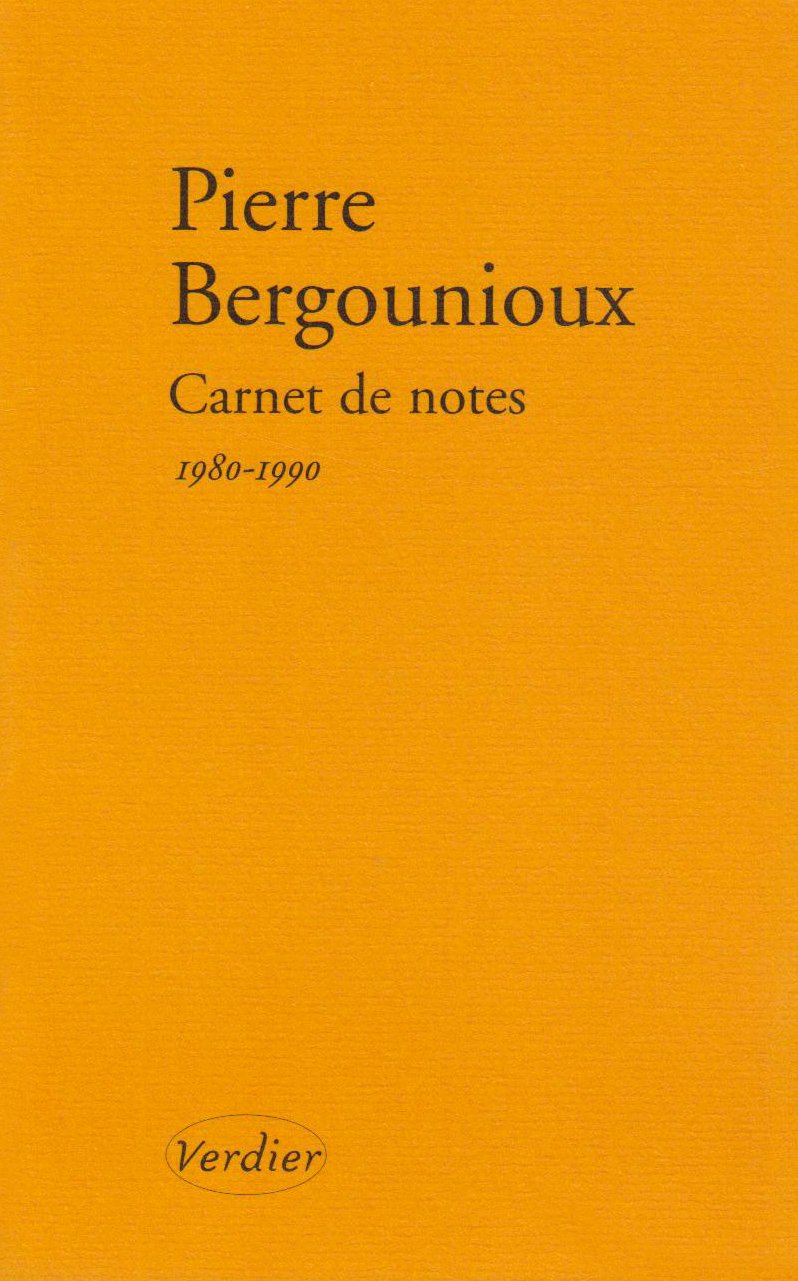Carnet de notes 1 1980-1990 9782864324669