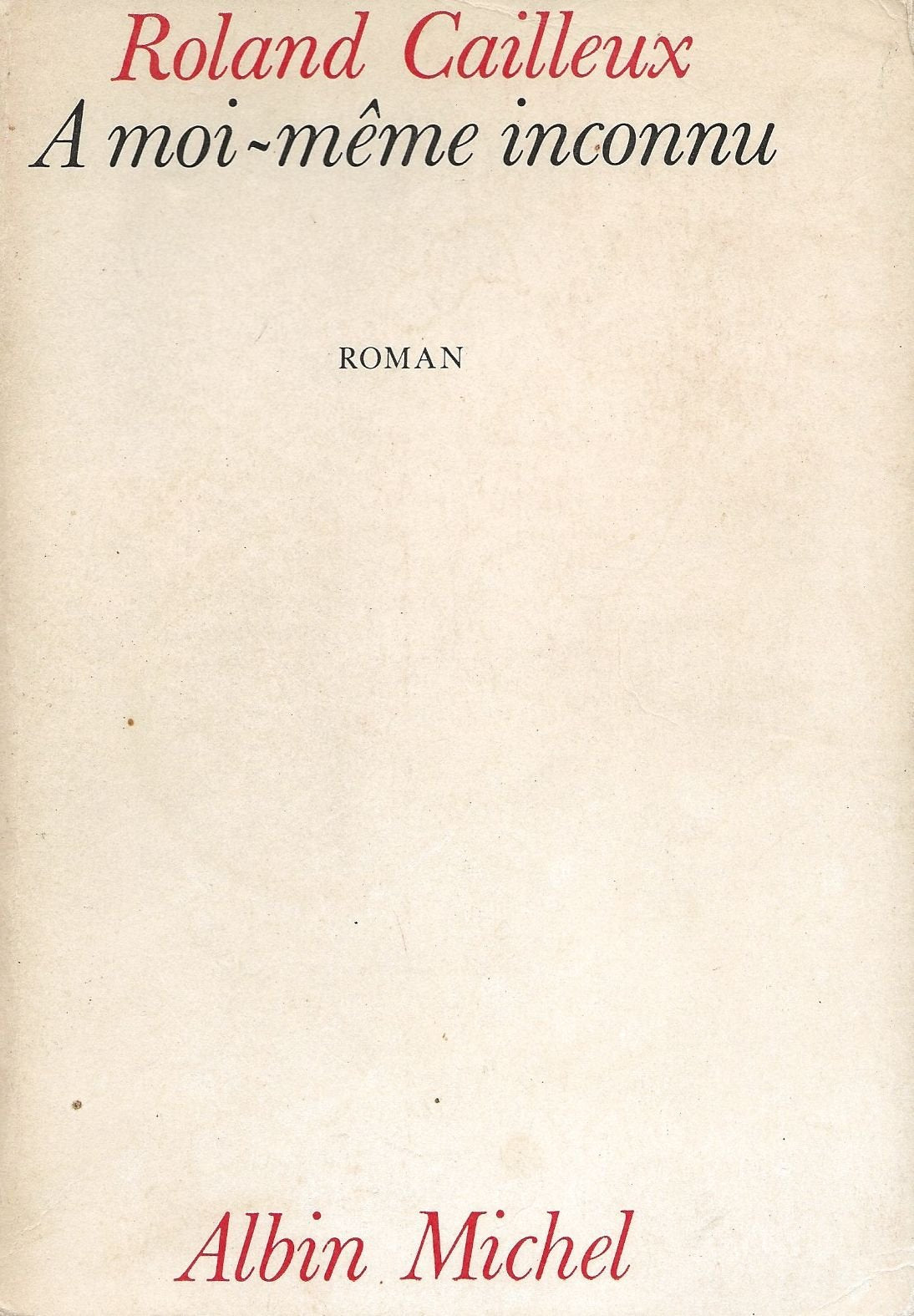 A moi-même inconnu 9782226006783