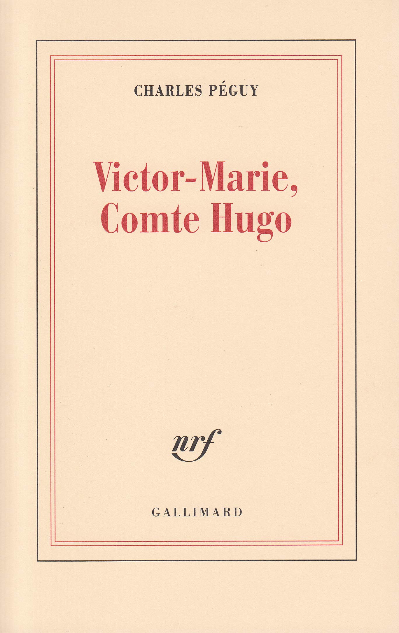 Victor-Marie, comte Hugo 9782070249787
