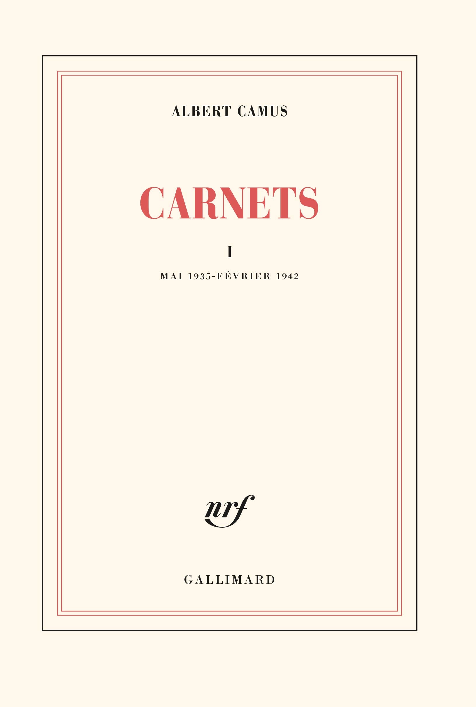 Carnets, tome 1 : Mars 1935 - février 1942 9782070212194