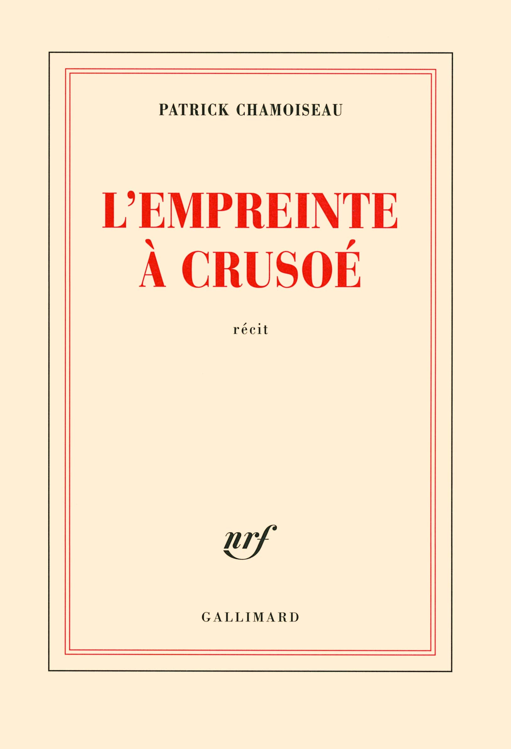 L'empreinte à Crusoé 9782070136186