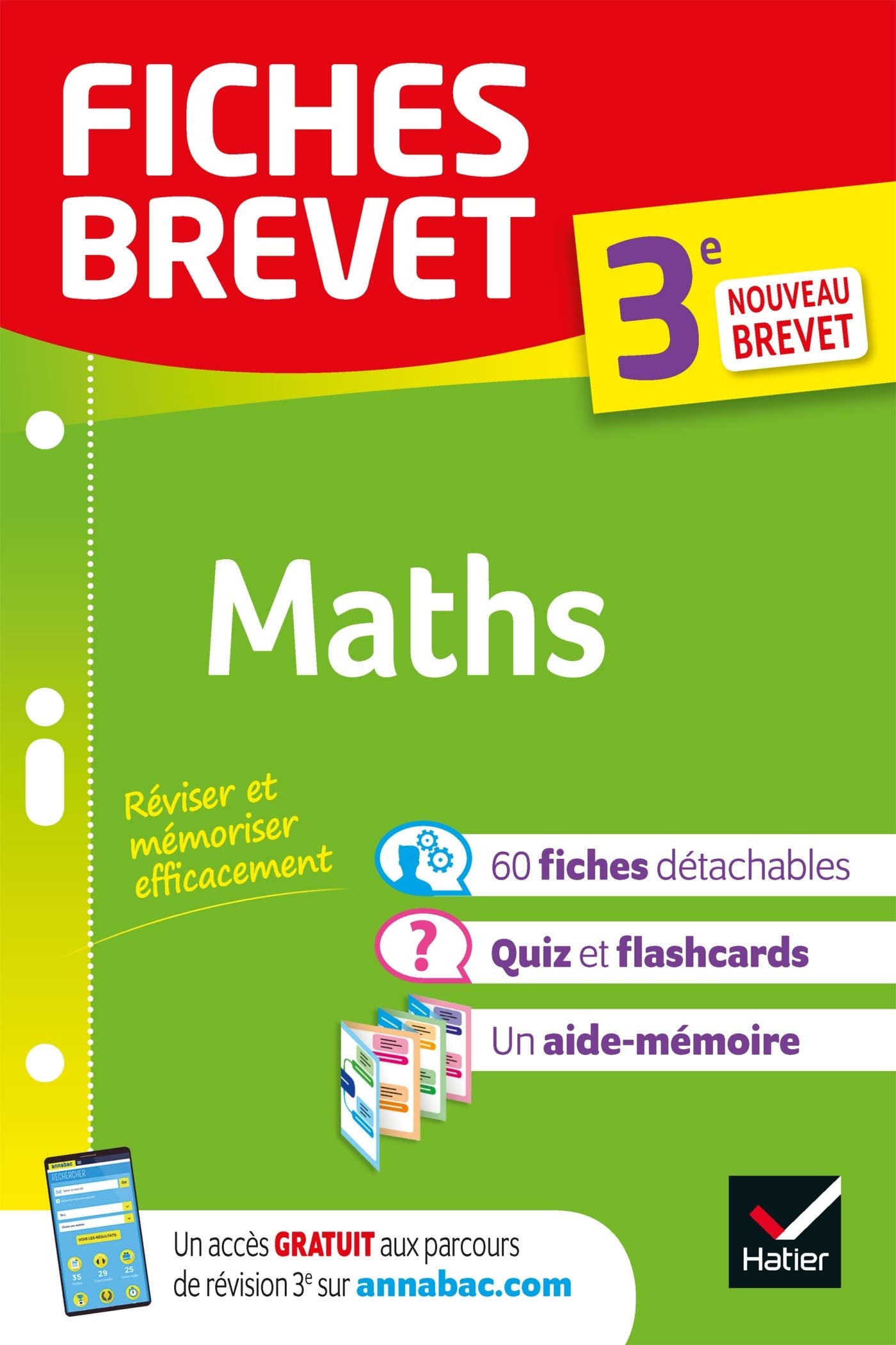 Fiches brevet Maths 3e - Brevet 2023: fiches de révision & quiz 9782401061736