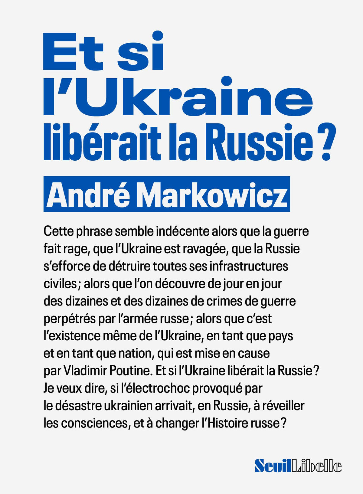 Et si l'Ukraine libérait la Russie ? 9782021519280