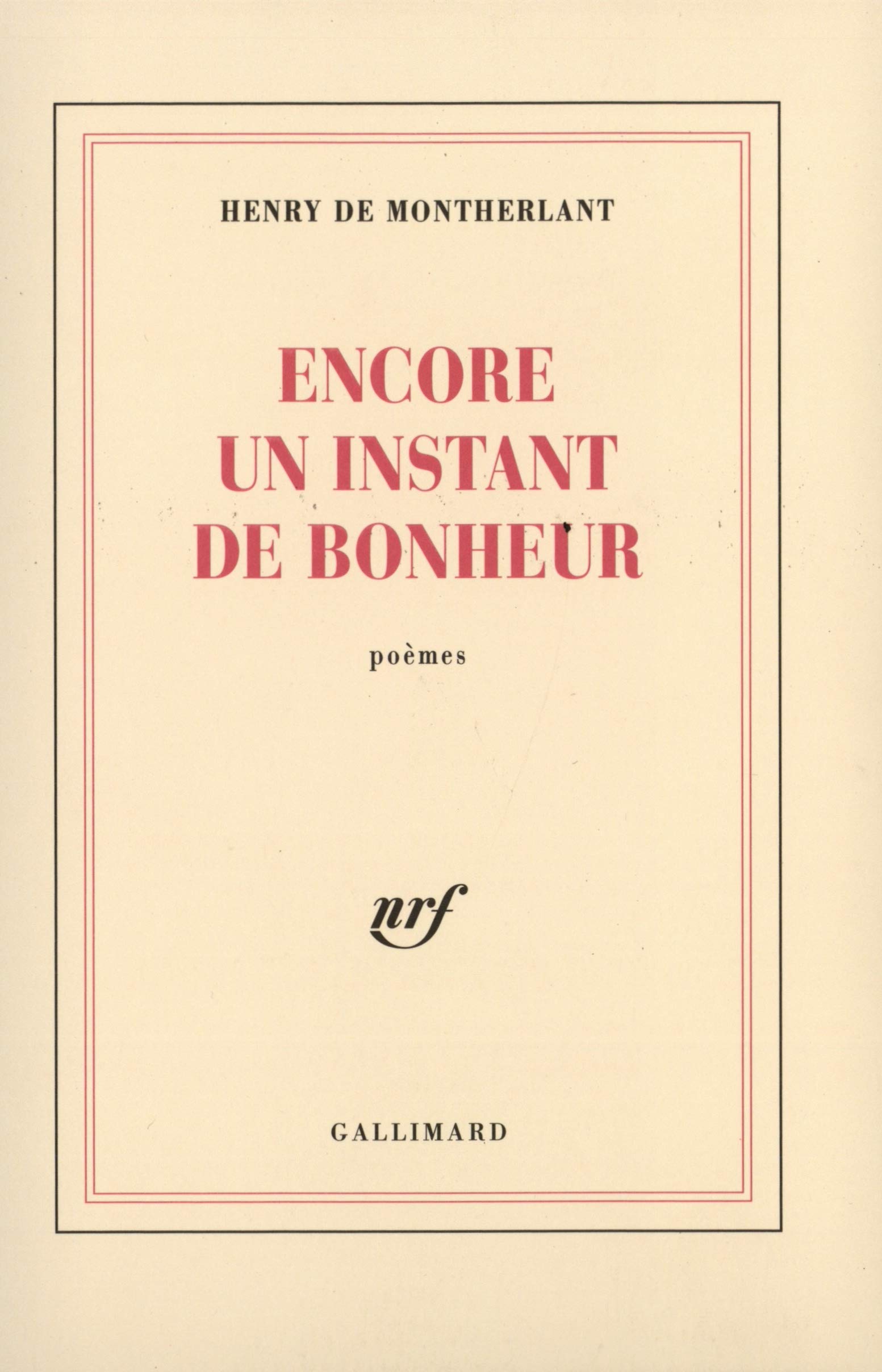 Encore un instant de bonheur 9782070245772