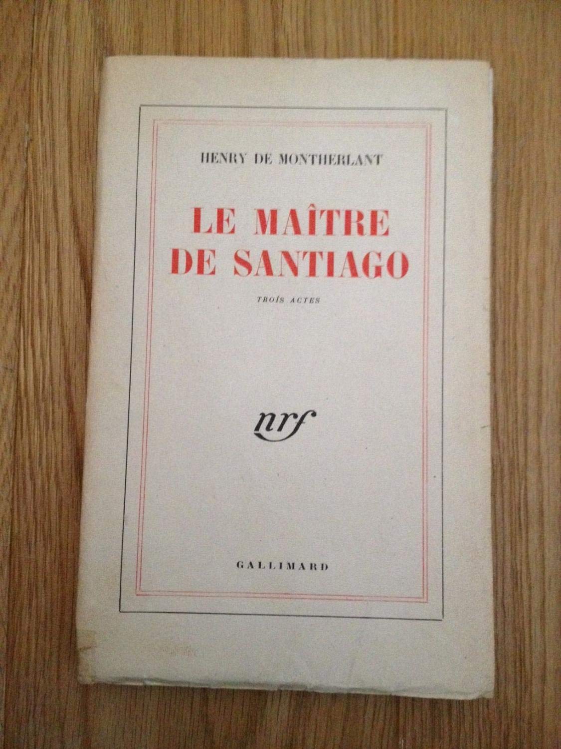 Le maître de Santiago 9782070245673