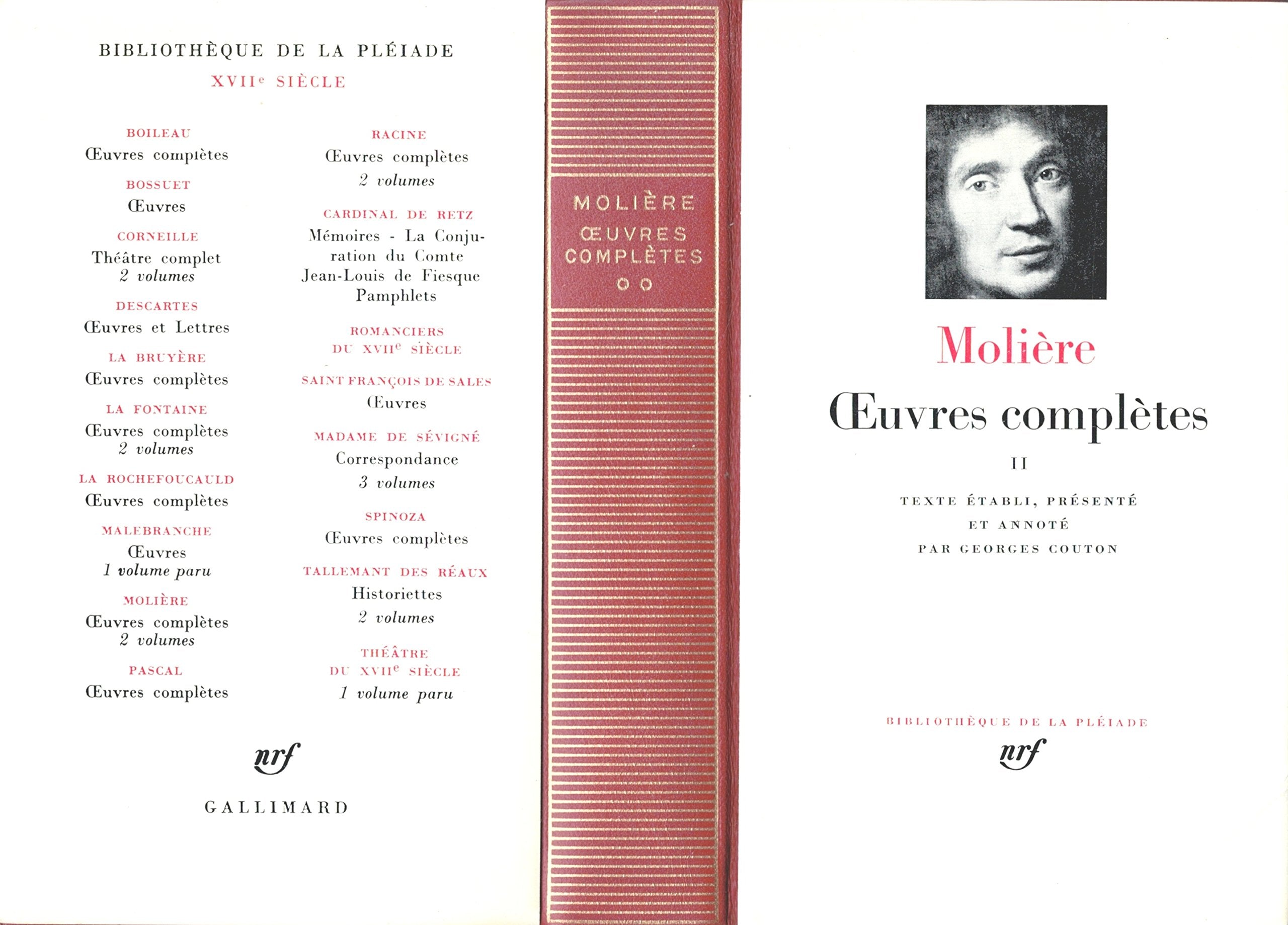 Molière / Oeuvres complètes, tome II / La Pléiade