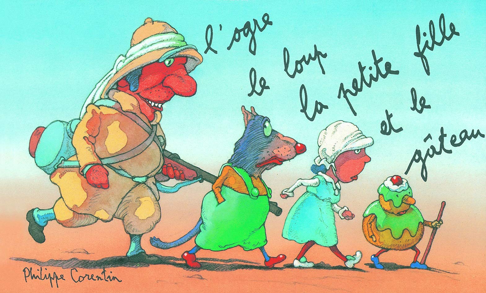 L'Ogre, le loup, la petite fille et le gâteau 9782211210041