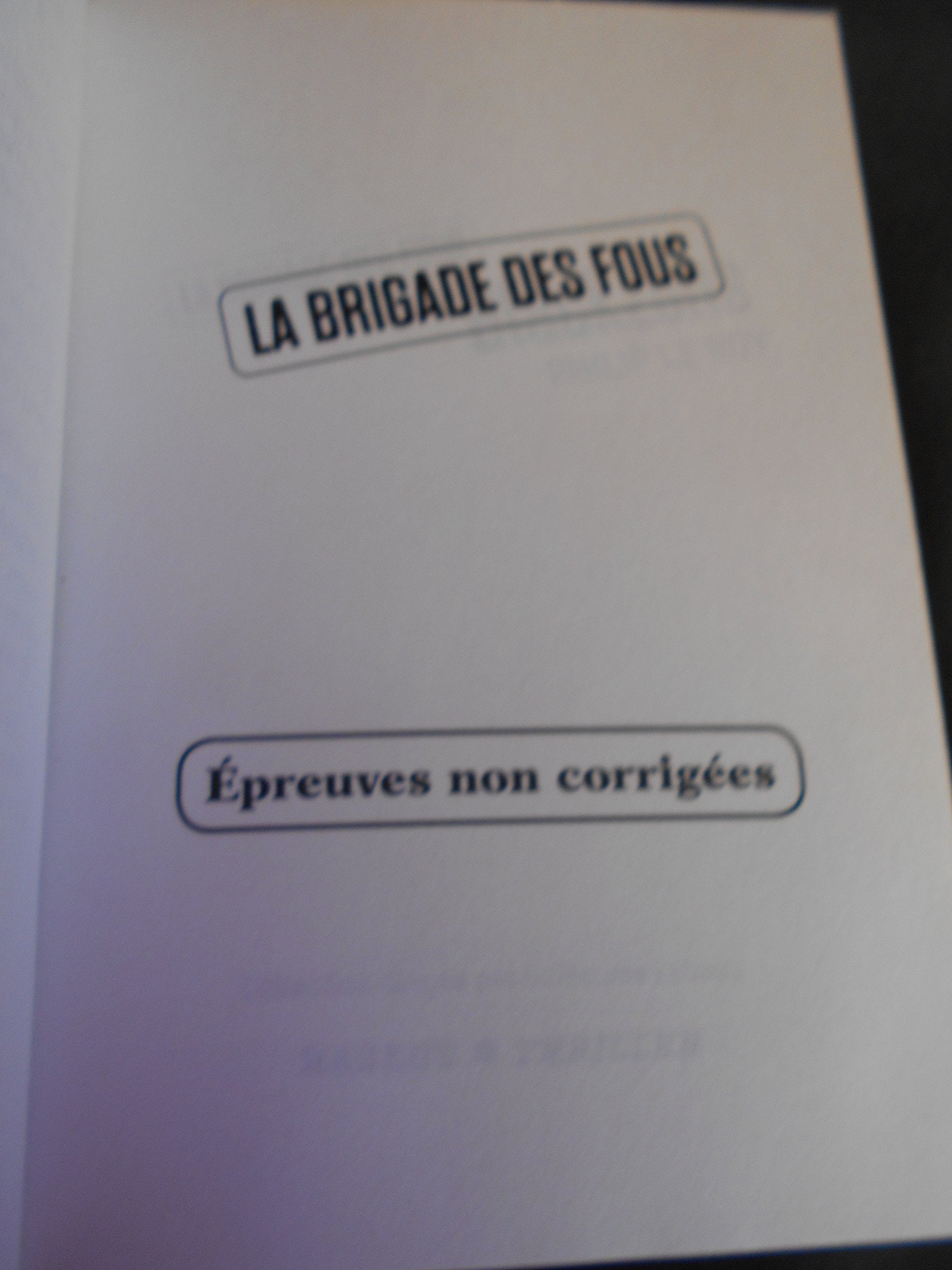 La Brigade des fous : Blackzone 9782700236279