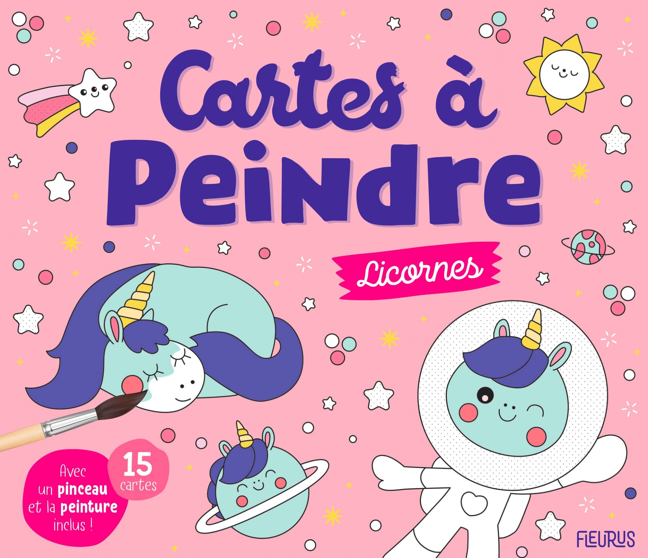 Cartes à peindre - Licornes 9782215175773