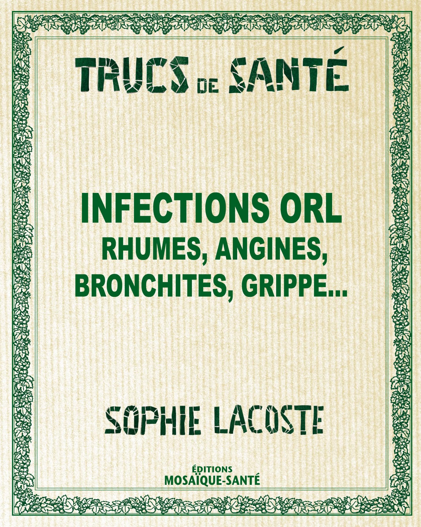 Infections ORL, rhumes, angines, bronchite, grippe 9782849390252