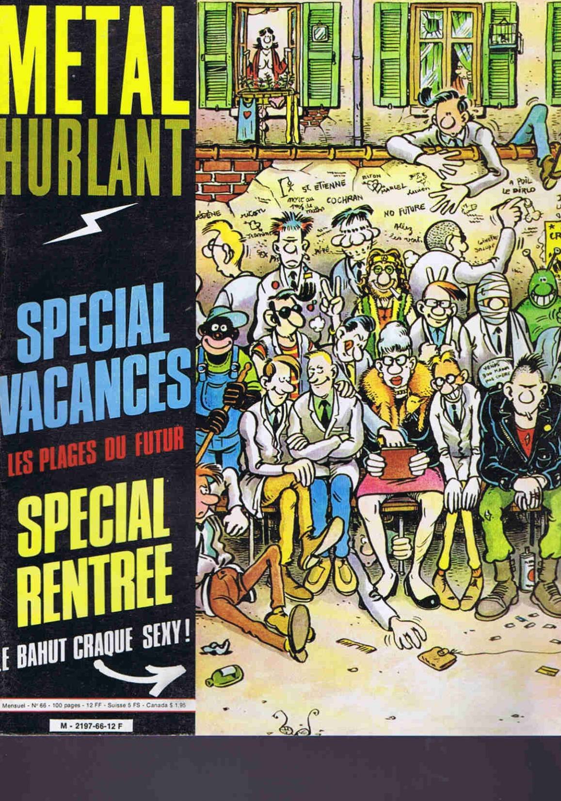 Metal hurlant N°66 special vacances les plages du futur special rentree le bahut craque sexy