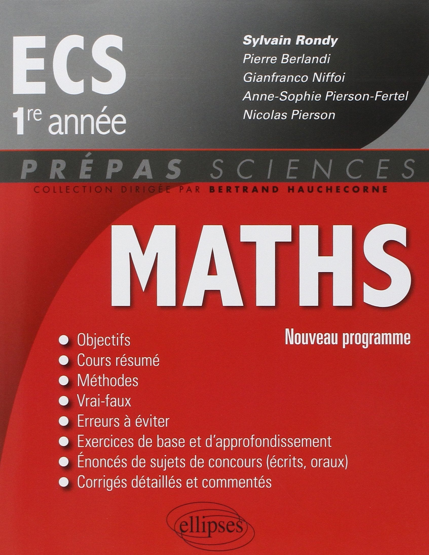 Mathématiques ECS - 1re année 9782729882006