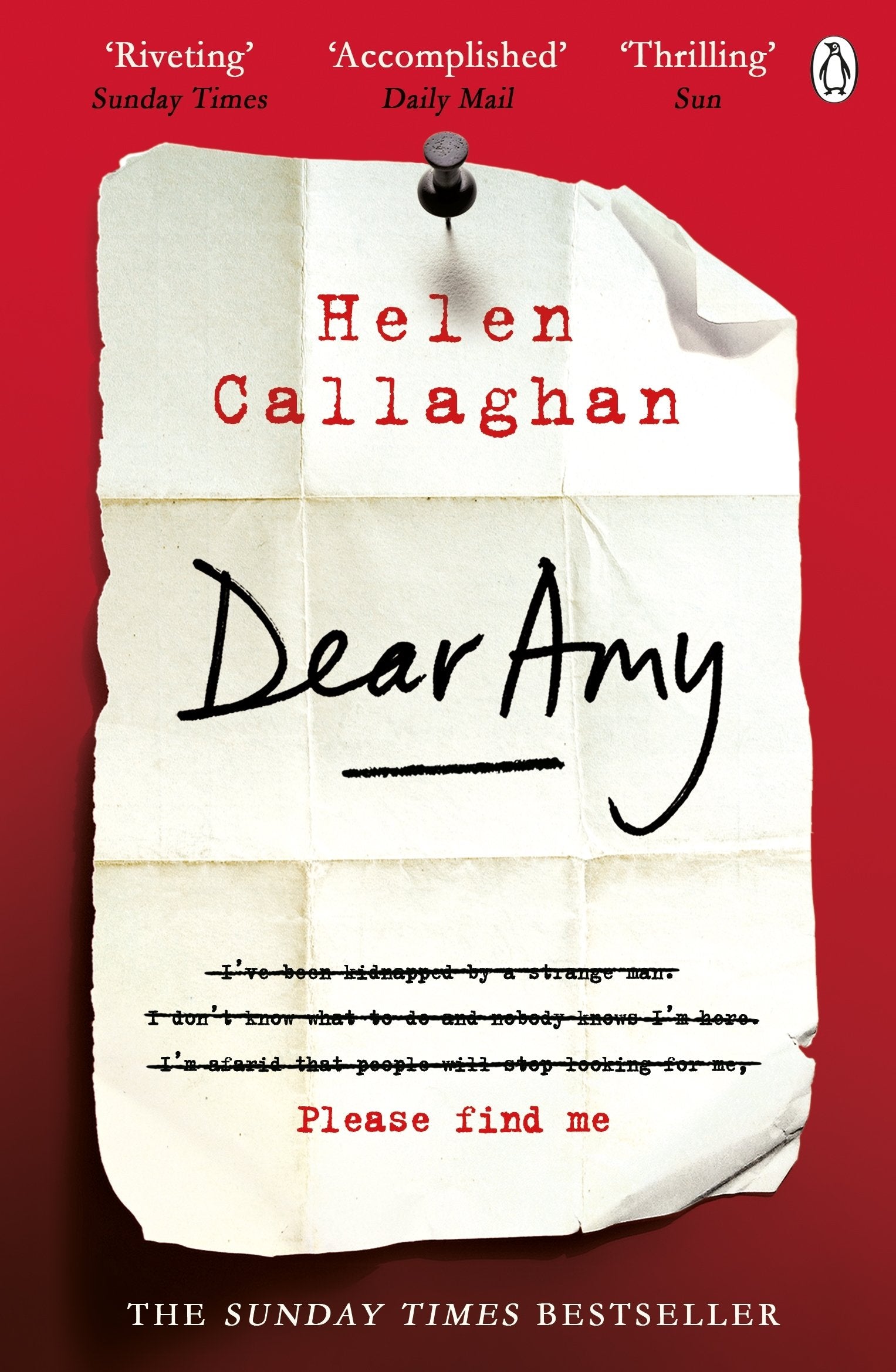 Dear Amy: The Sunday Times Bestselling Psychological Thriller 9781405923415