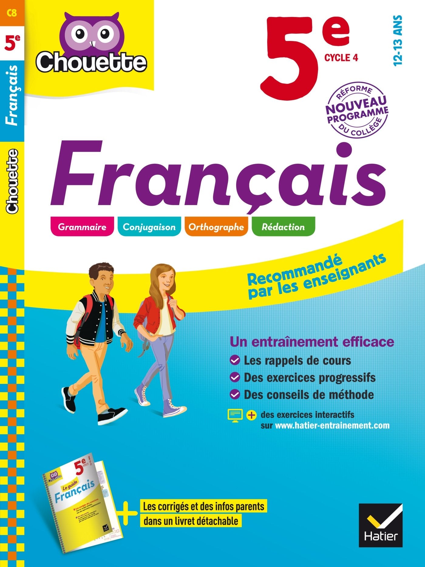Français 5e: cahier d'entraînement et de révision 9782218996658