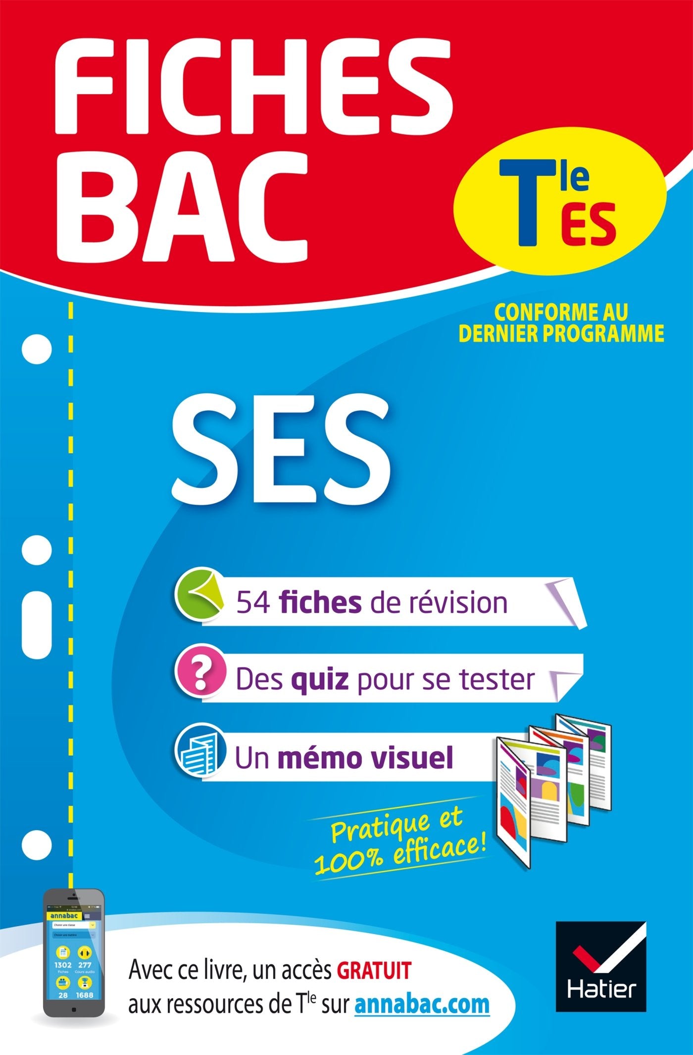 Fiches bac SES Tle ES: fiches de révision Terminale ES 9782401044265
