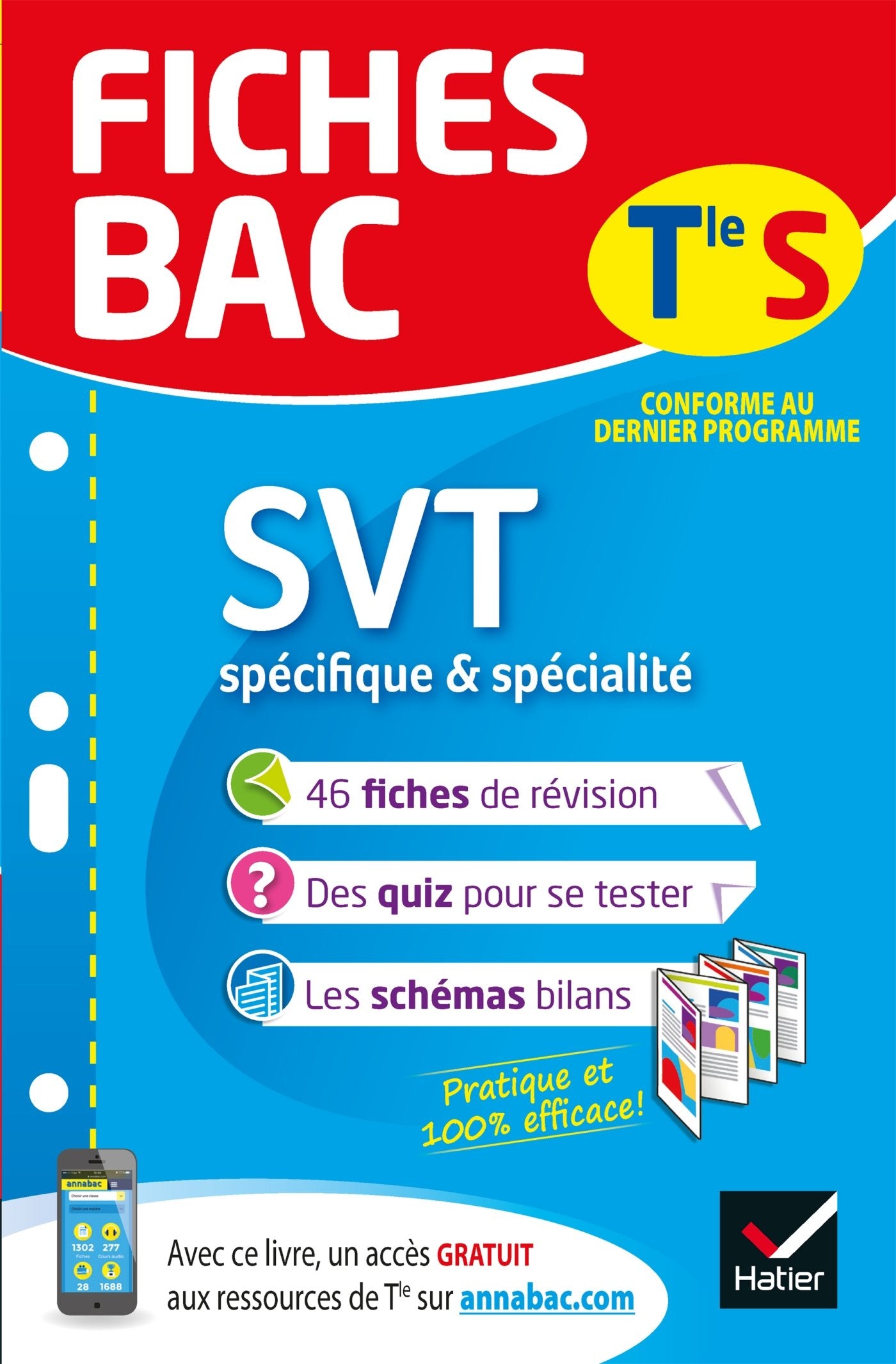 Fiches bac SVT Tle S (spécifique & spécialité): fiches de révision Terminale S 9782401044296