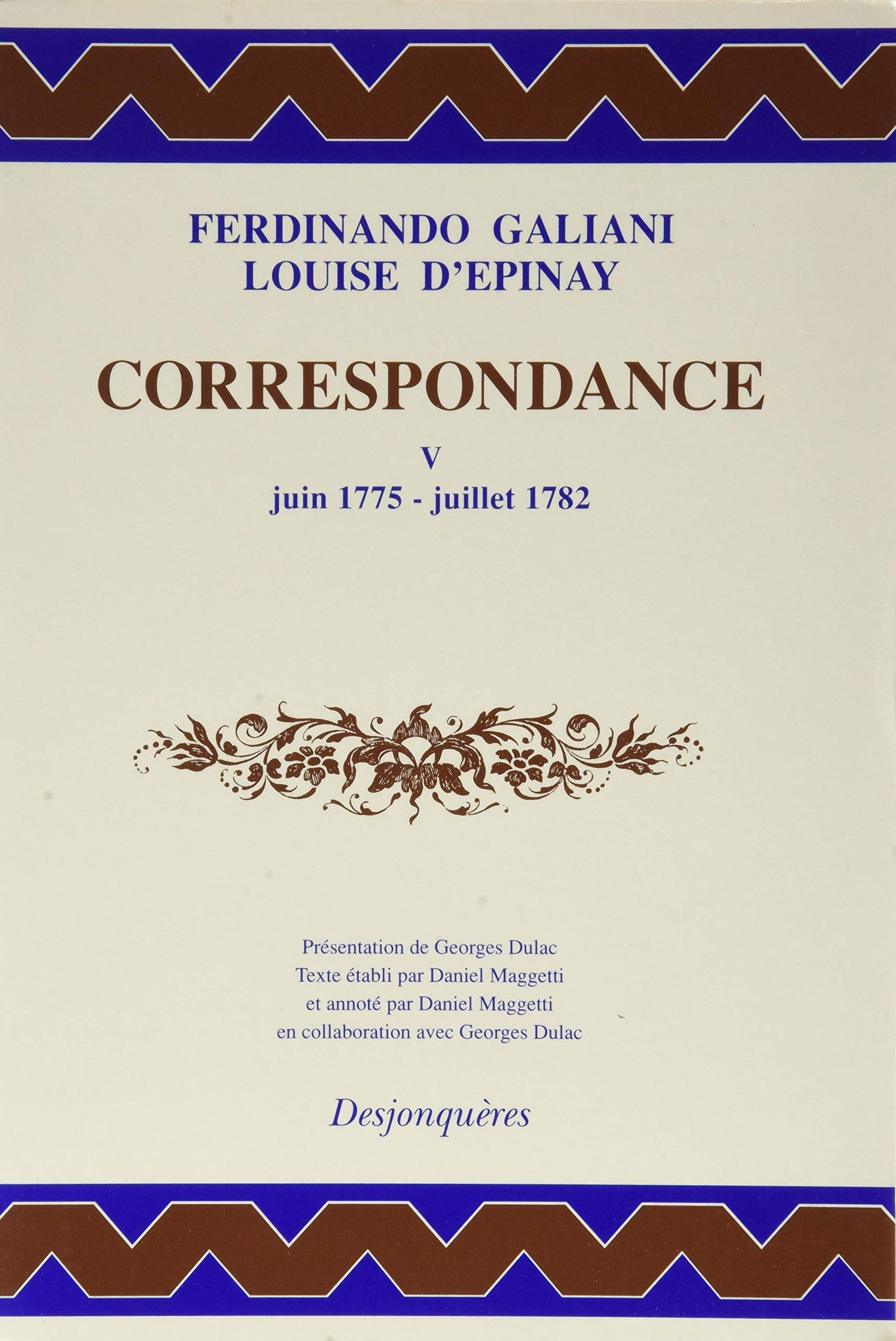 Correspondance, tome 5 : Juin 1775-Juillet 1782 9782843210044