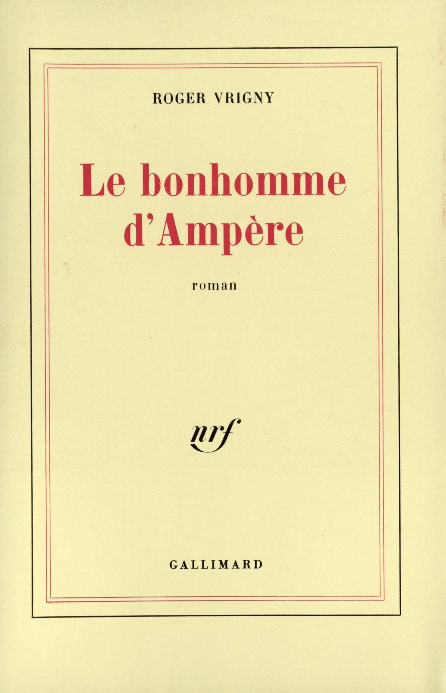 Le bonhomme d'Ampère 9782070712144