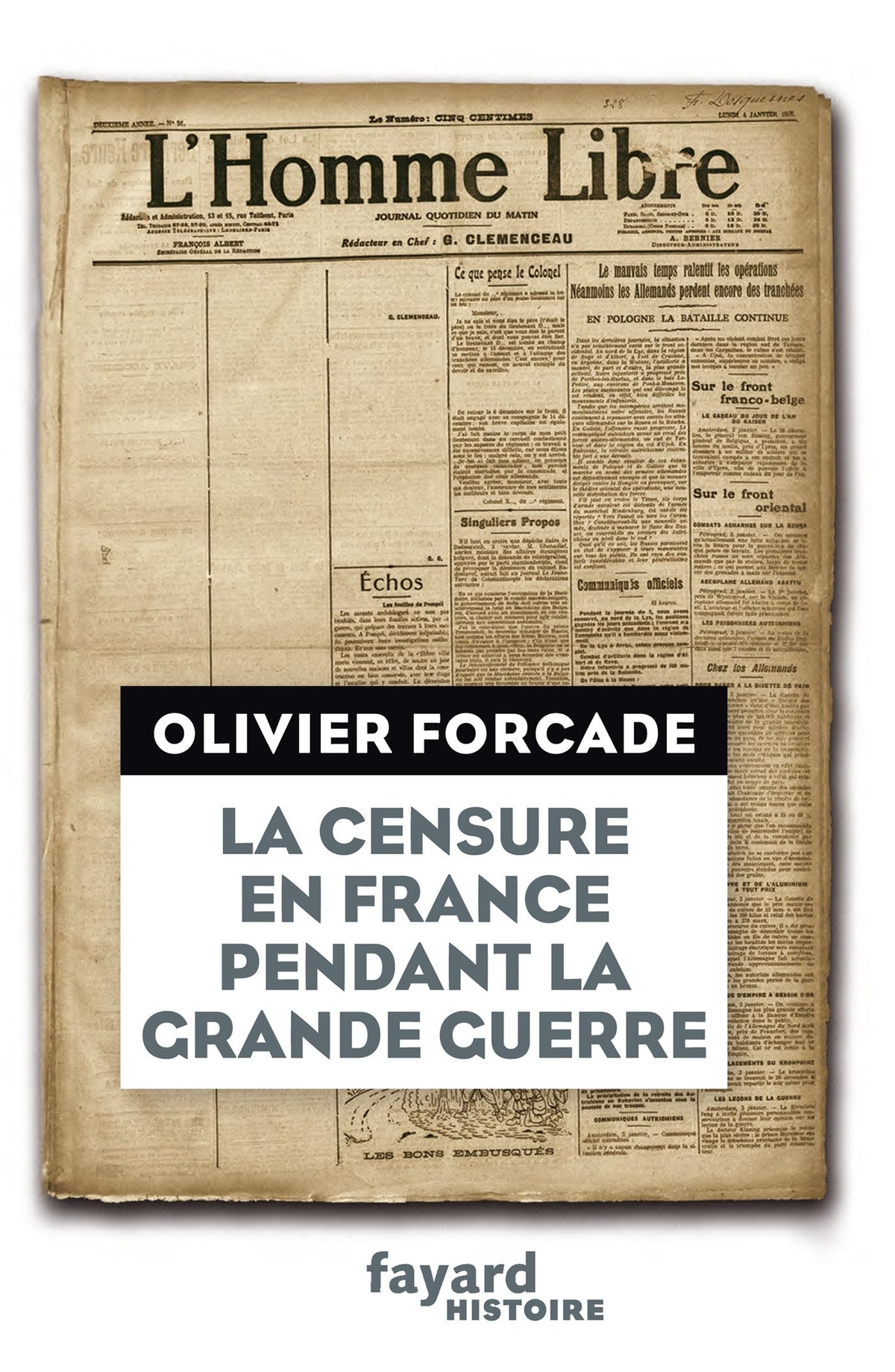 La Censure en France pendant la Grande Guerre 9782213693682