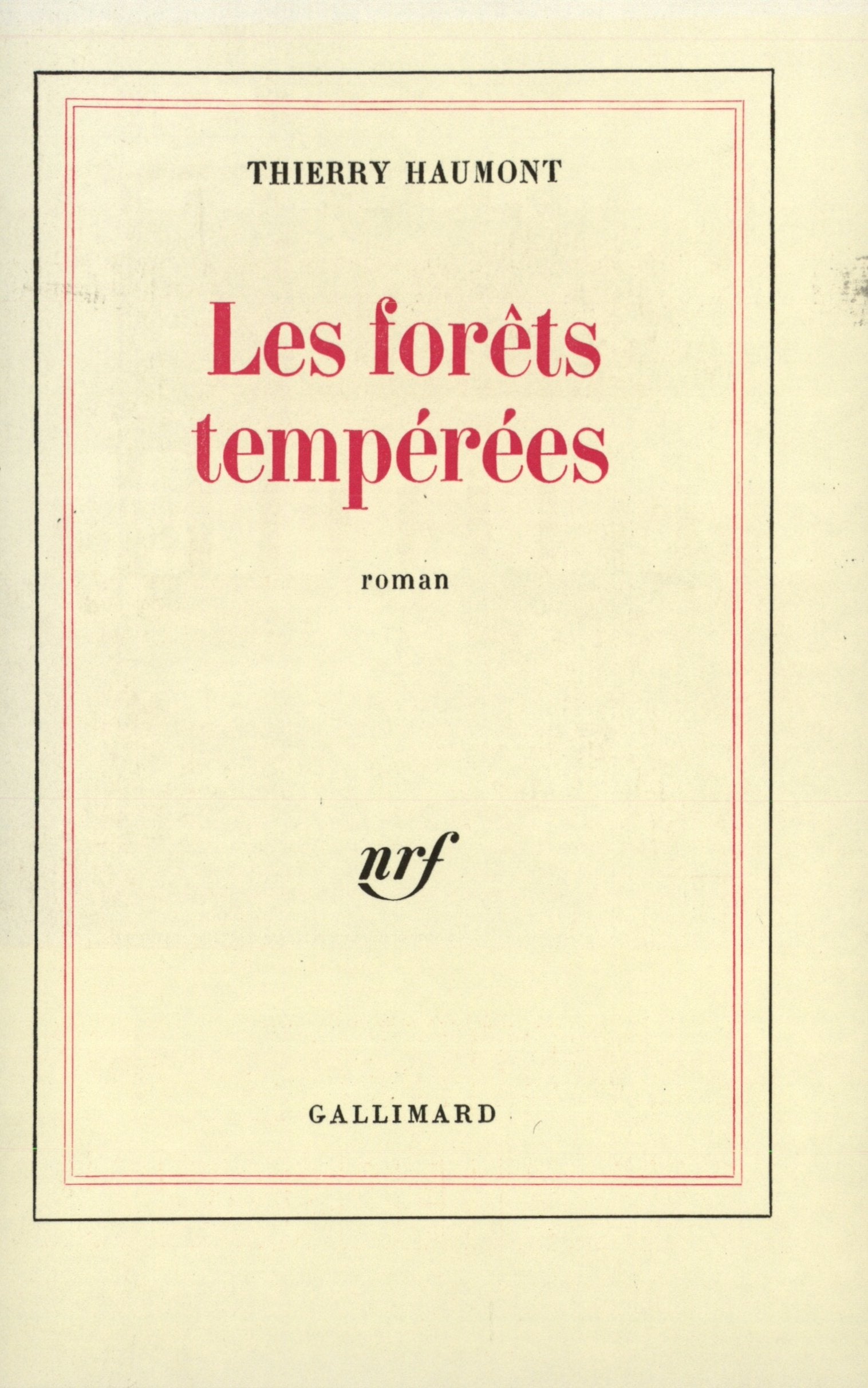 Les Forêts tempérées 9782070205387
