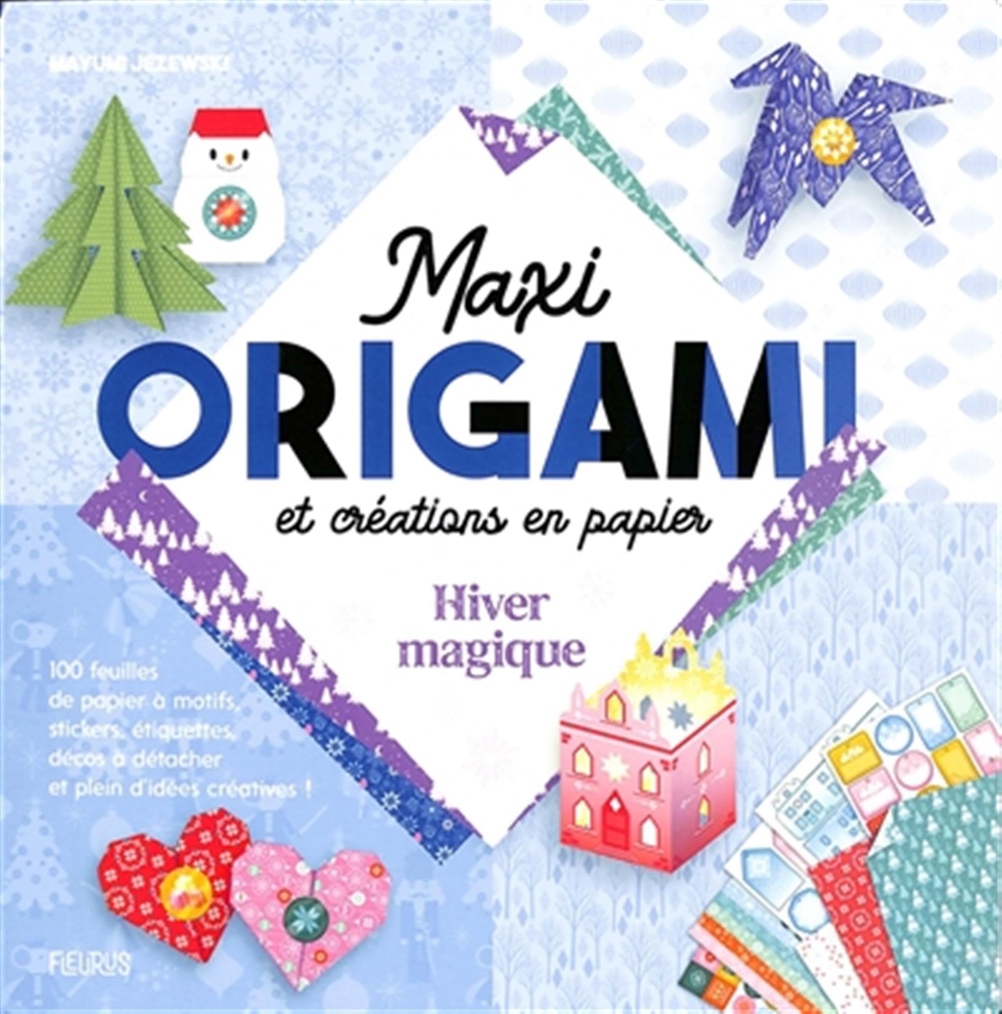 Maxi origami et créations en papier - Hiver magique 9782215187592
