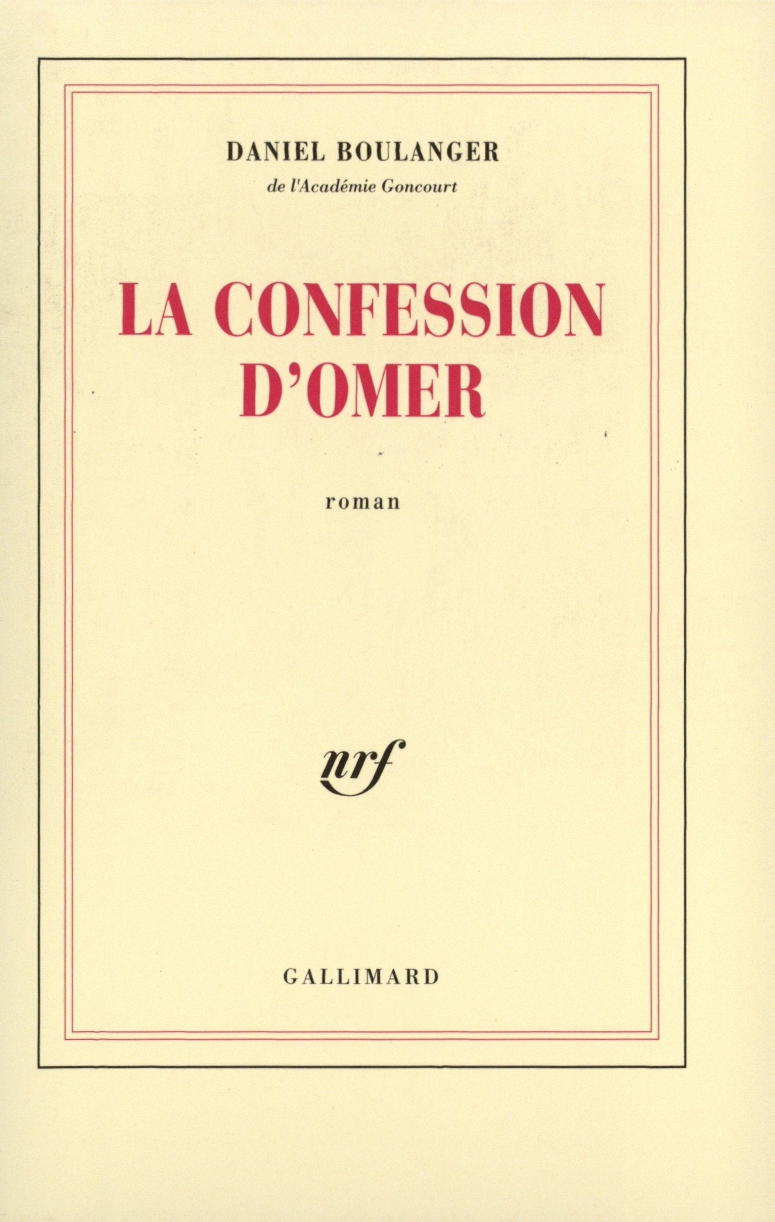 La confession d'Omer 9782070721559