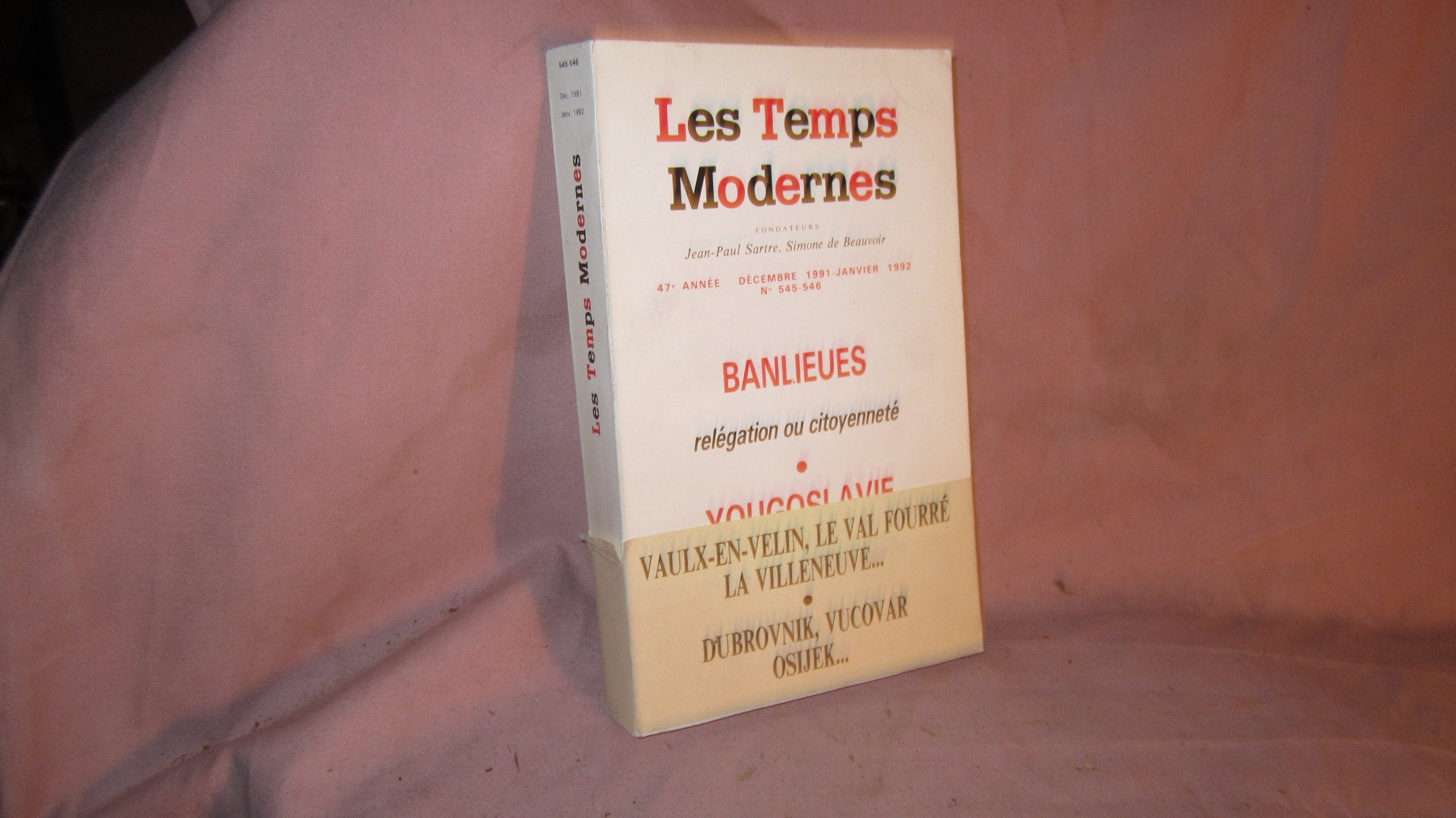 Les temps modernes 545/546 (janvier 1992) 9782070724833