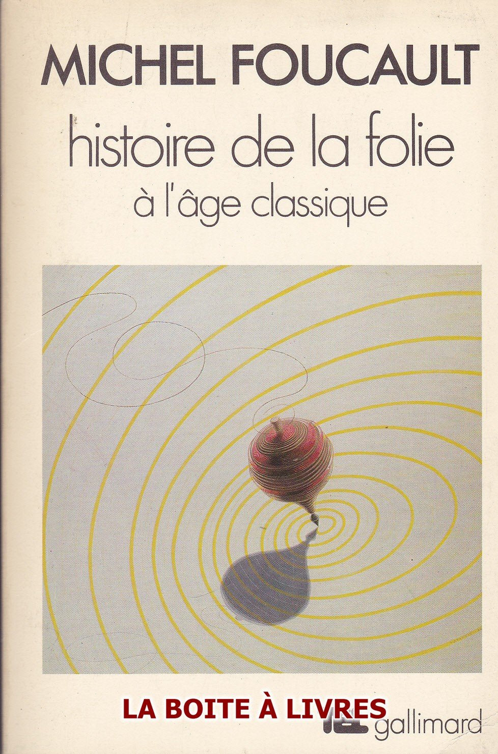 Histoire de la folie à l'âge classique Couverture illustrée par Vasarely