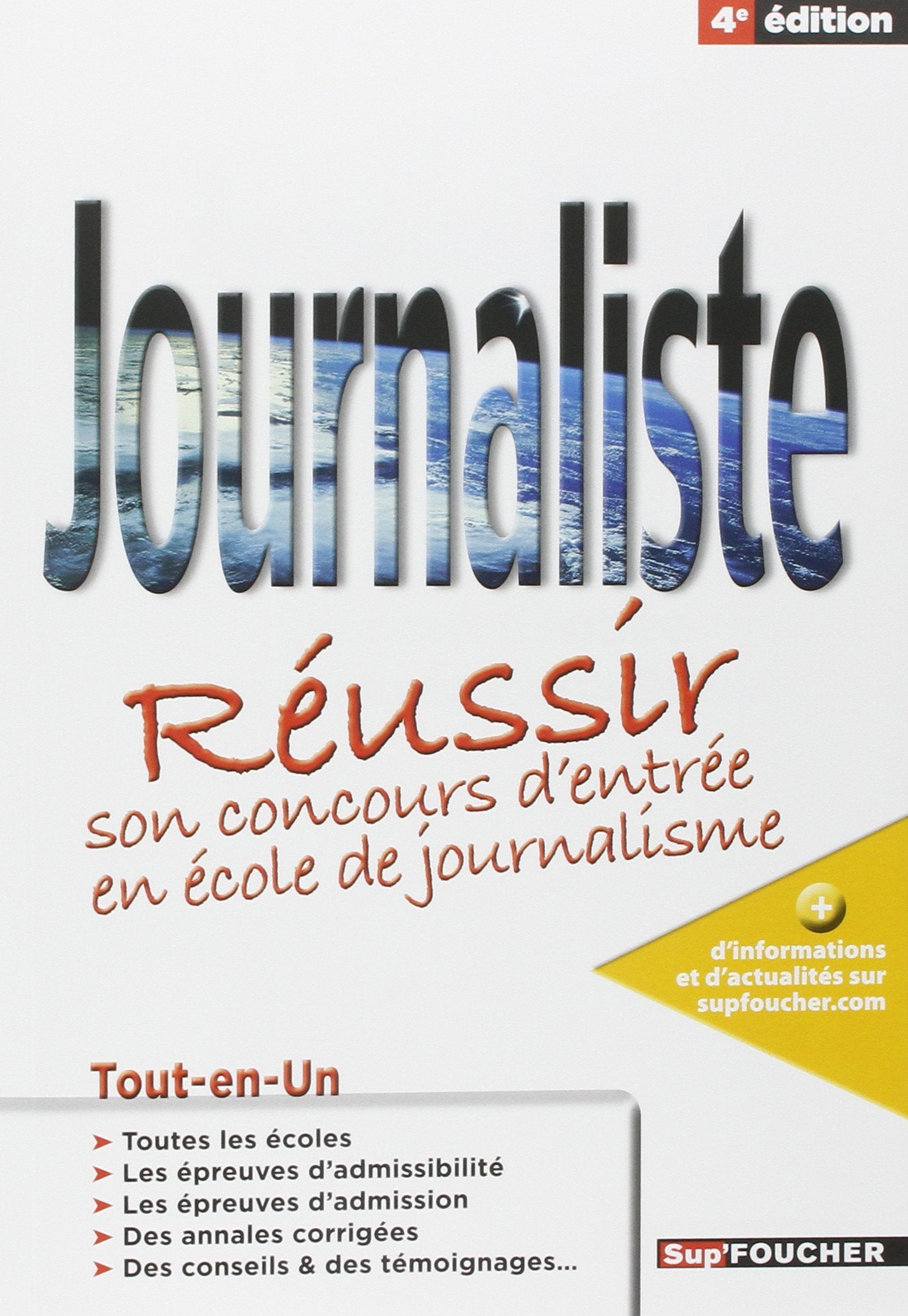 Journaliste: Concours d'entrée en école de journalisme 9782216113156