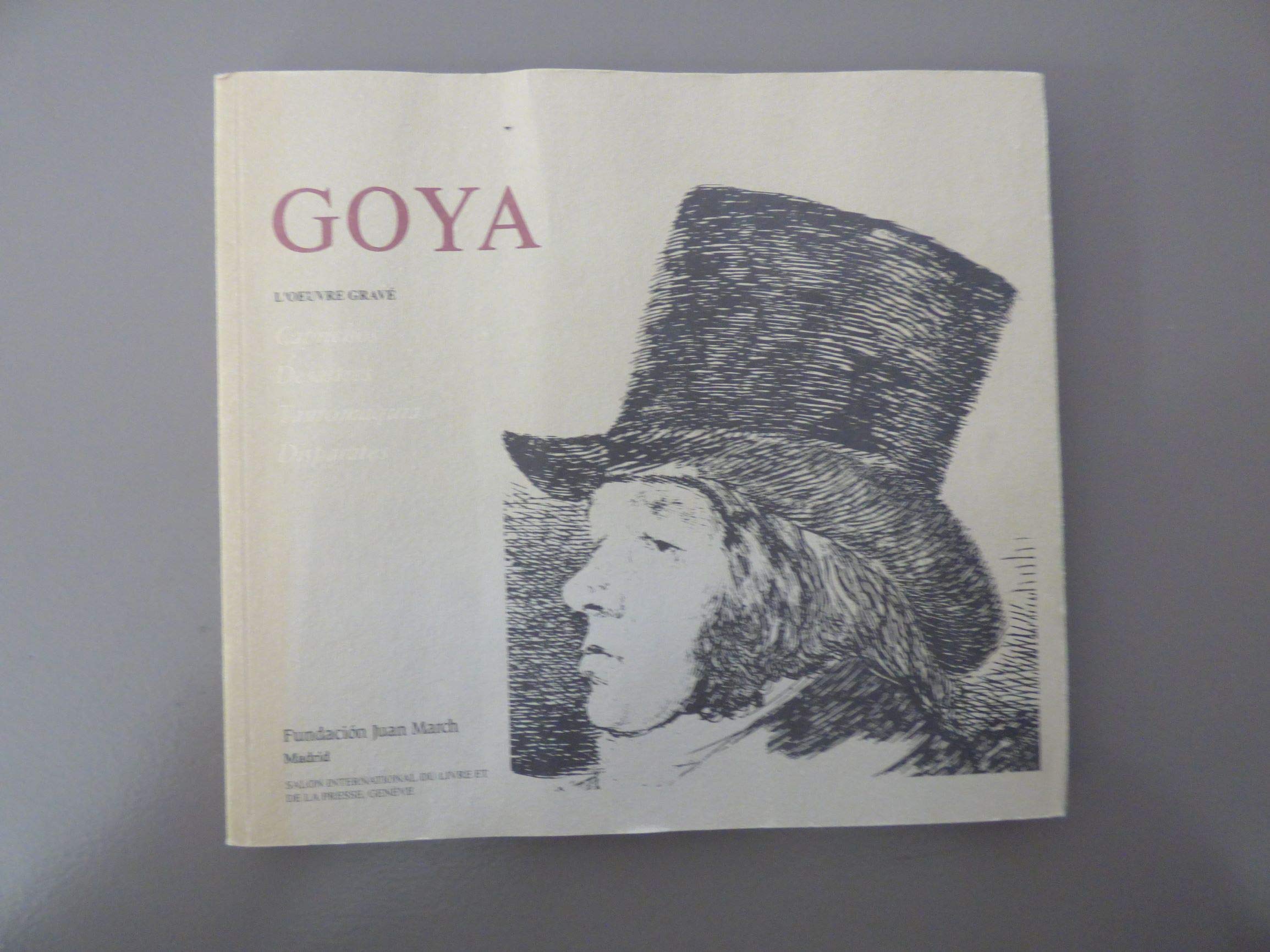 Goya. L'oeuvre gravé Caprichos, Desastres, Tauromaquia, Disparates.