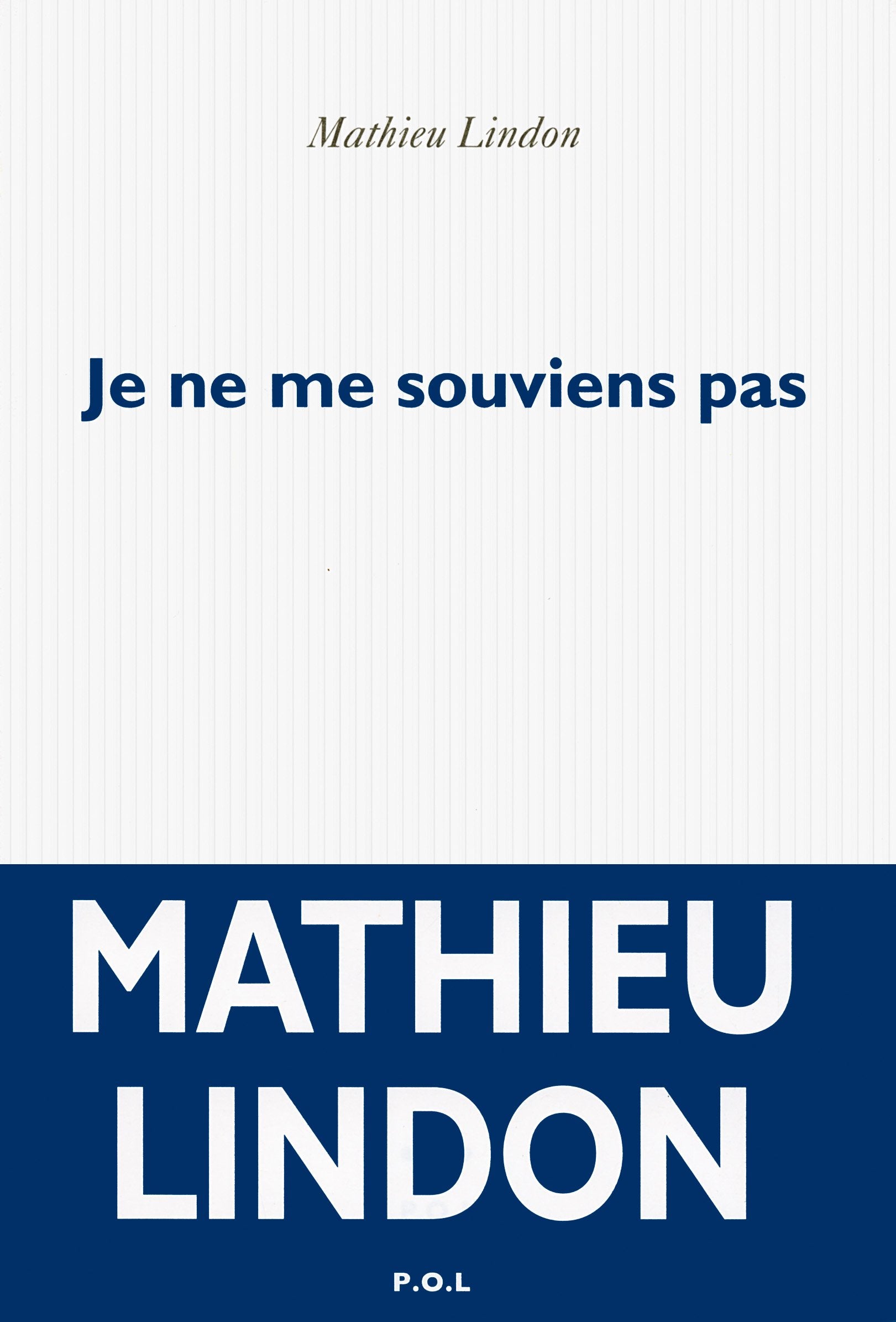Je ne me souviens pas 9782818036051