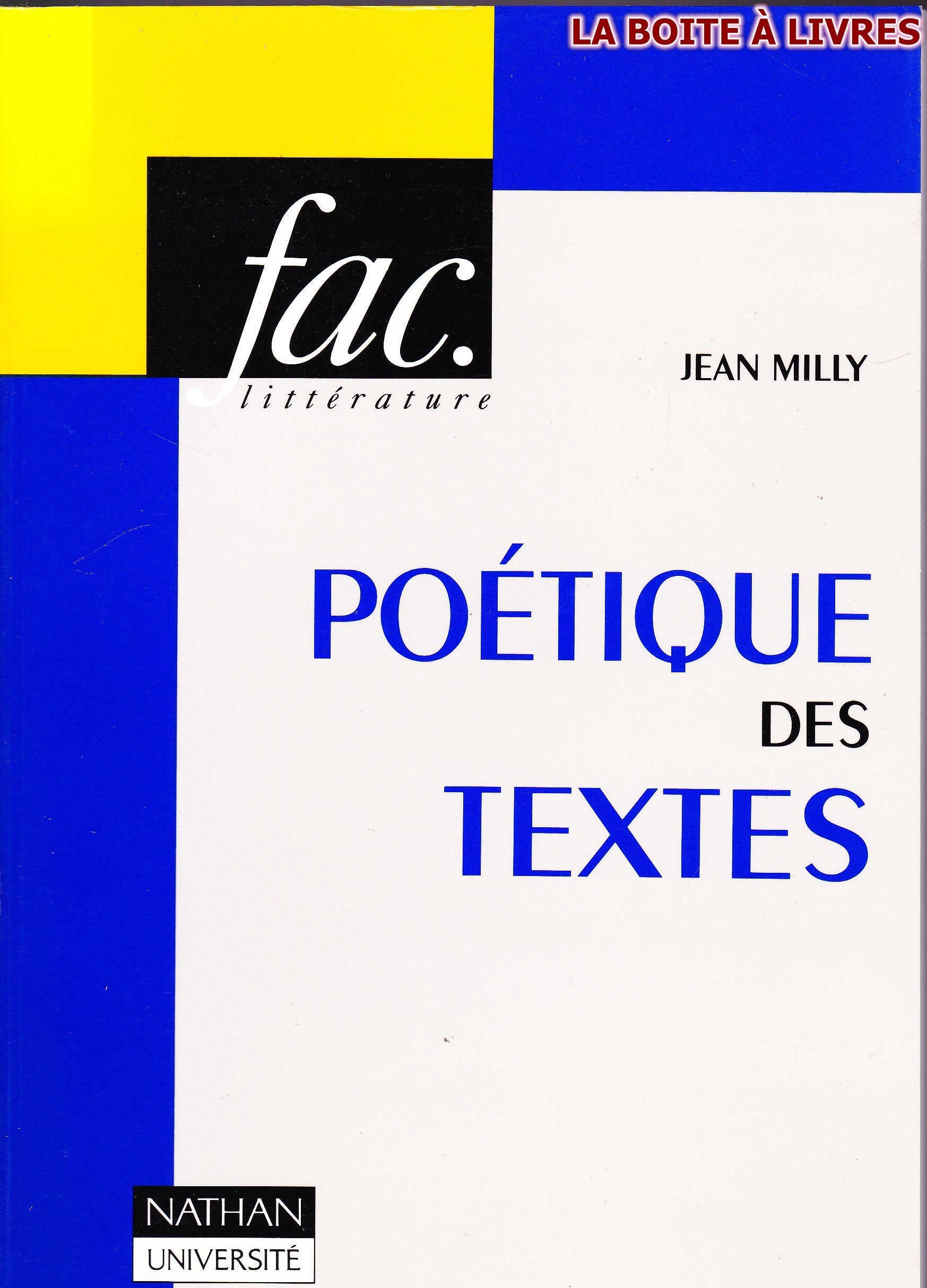 La poétique des textes 9782091900506
