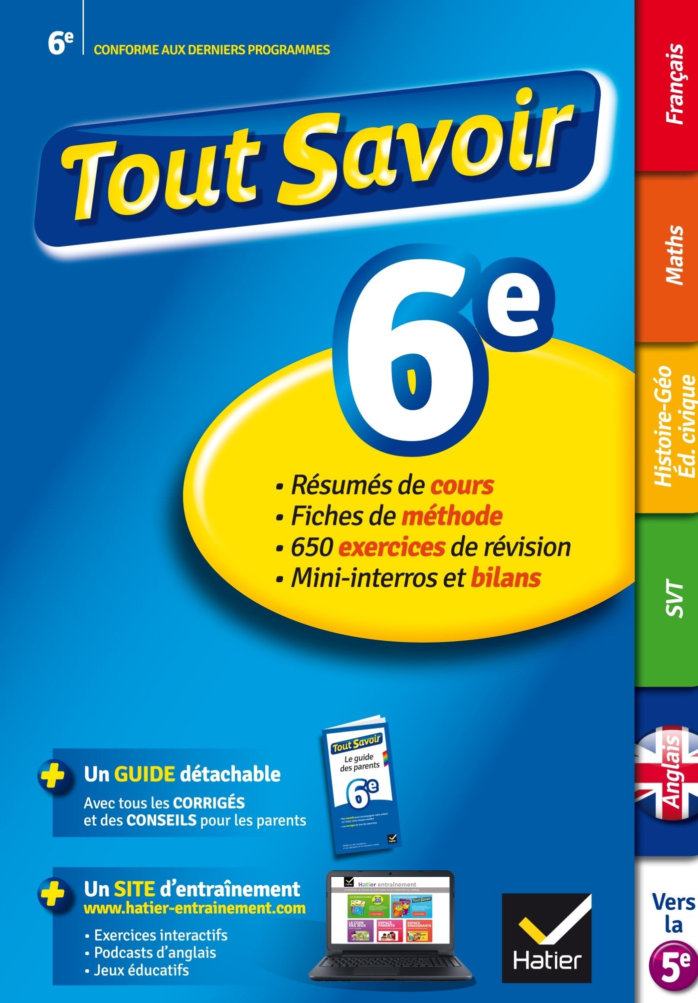 Tout savoir 6e 9782218976339