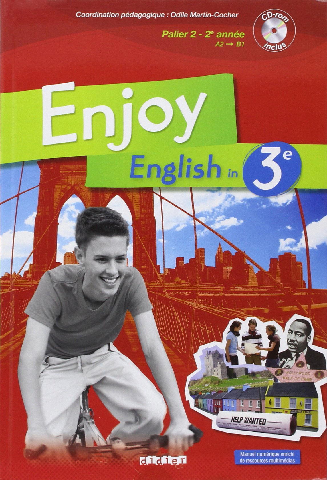 Enjoy Anglais 3e - Livre + CD audio-rom 9782278063635