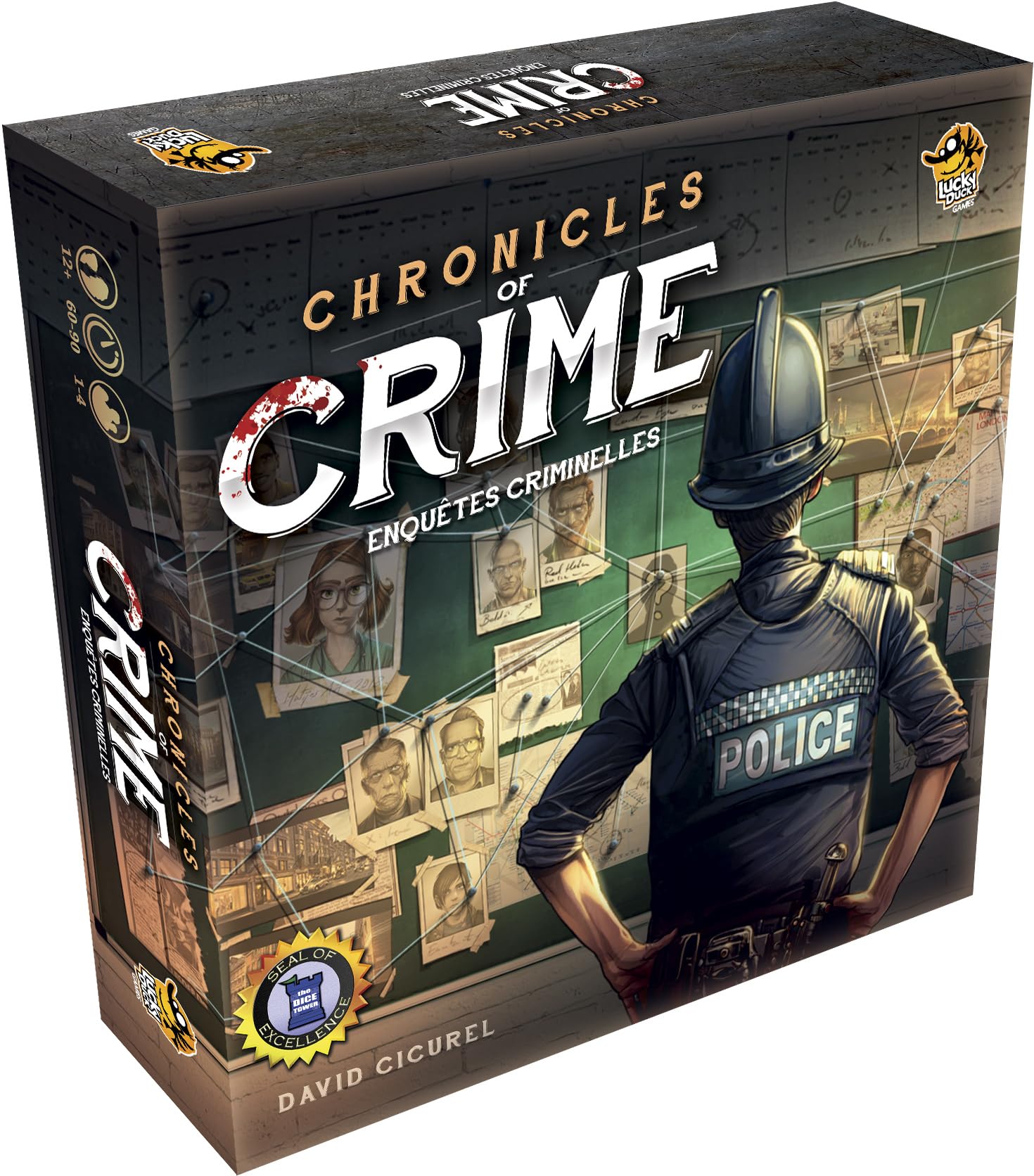 Lucky Duck Games - Chronicles of Crime - Boite de Base | Version Française | Jeu De Plateau | Jeu de Société | A partir de 12 Ans | 1 à 4 Joueurs | 60-90 Minutes | Jeu Coopératif 0752830291089