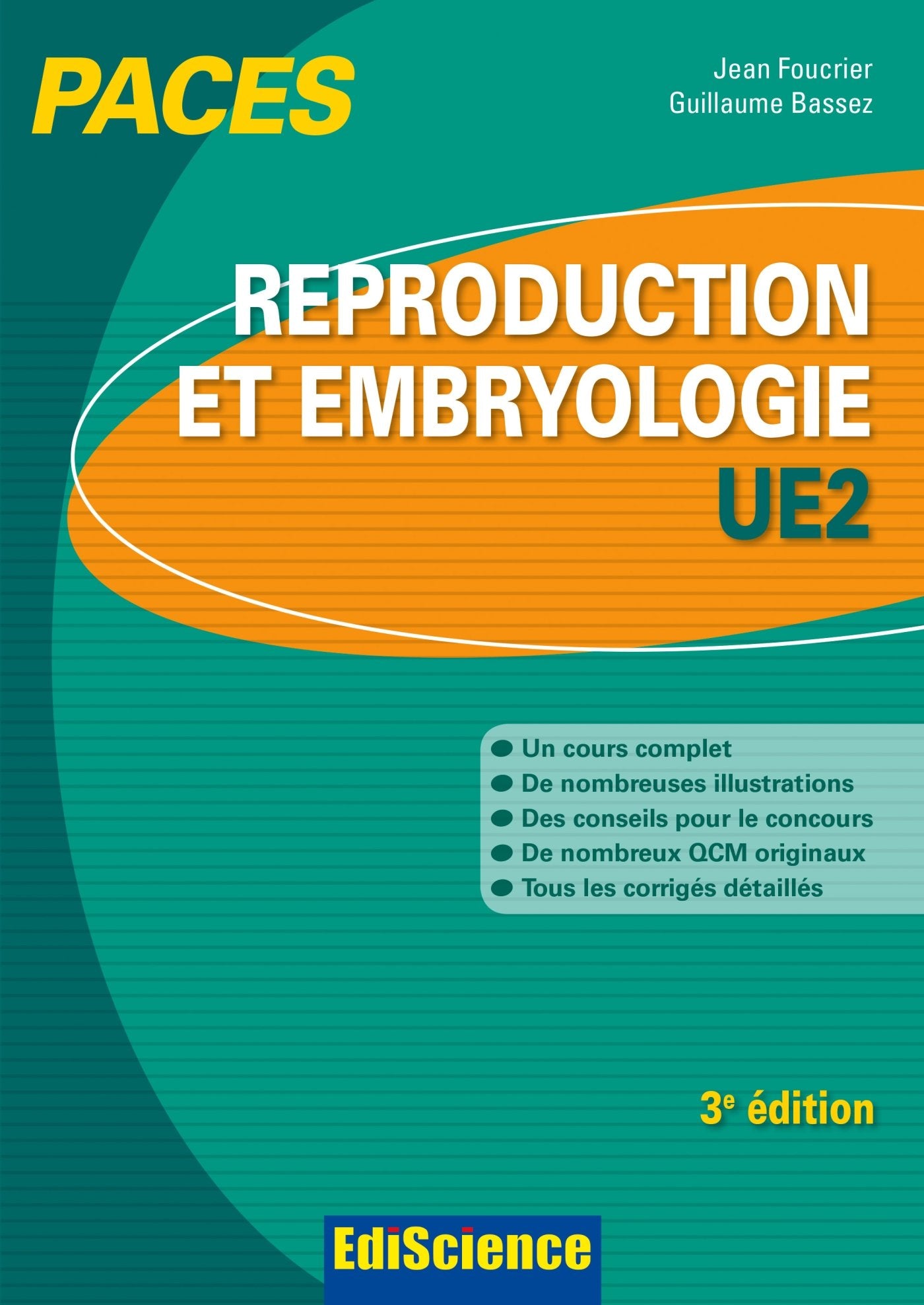 Reproduction et Embryologie-UE2 PACES - 3e éd.: Manuel, cours + QCM corrigés 9782100727551