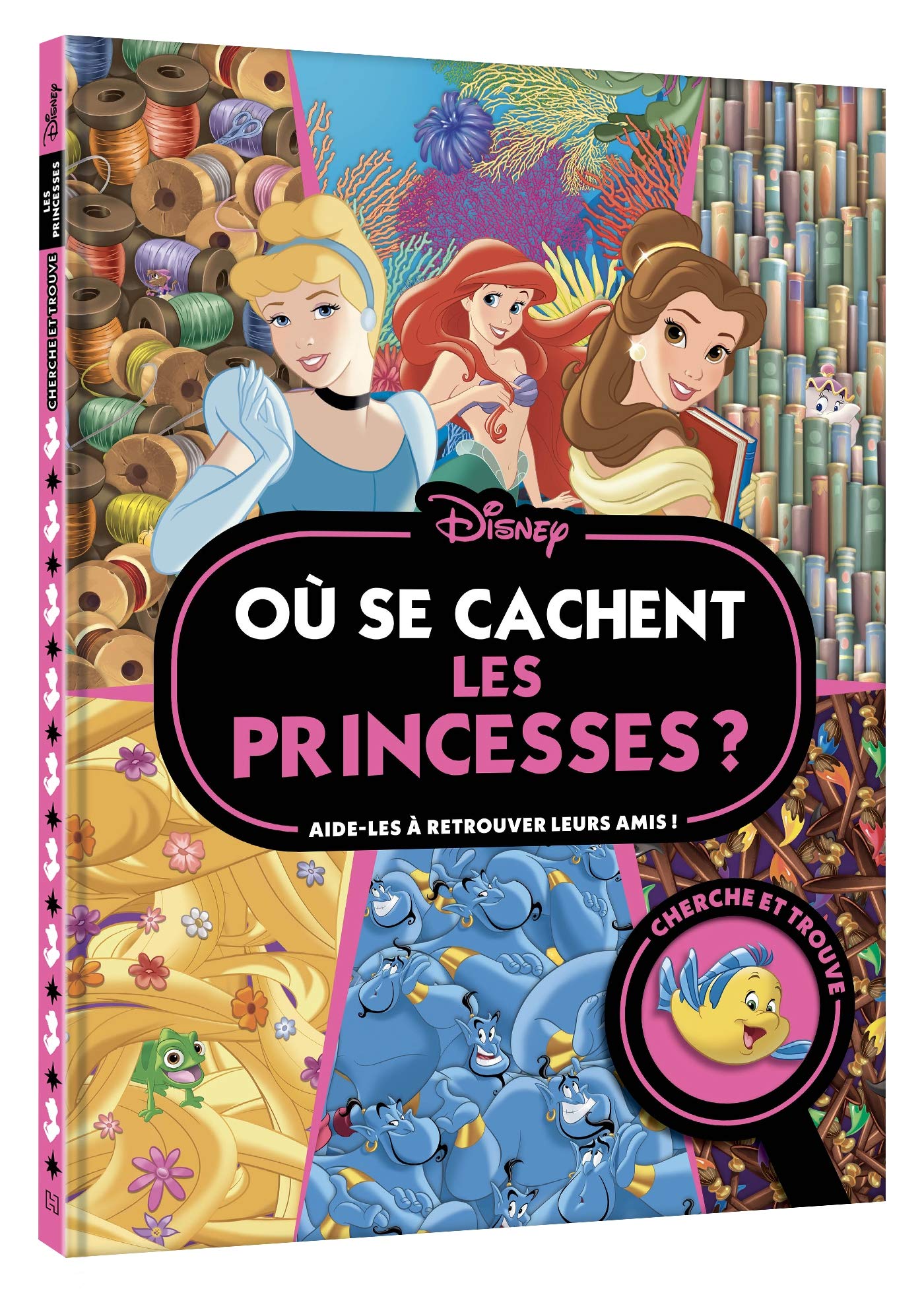 DISNEY PRINCESSES - Où se cachent les princesses ? - Cherche et trouve: Aide-les à retrouver leurs amis ! 9782017091660