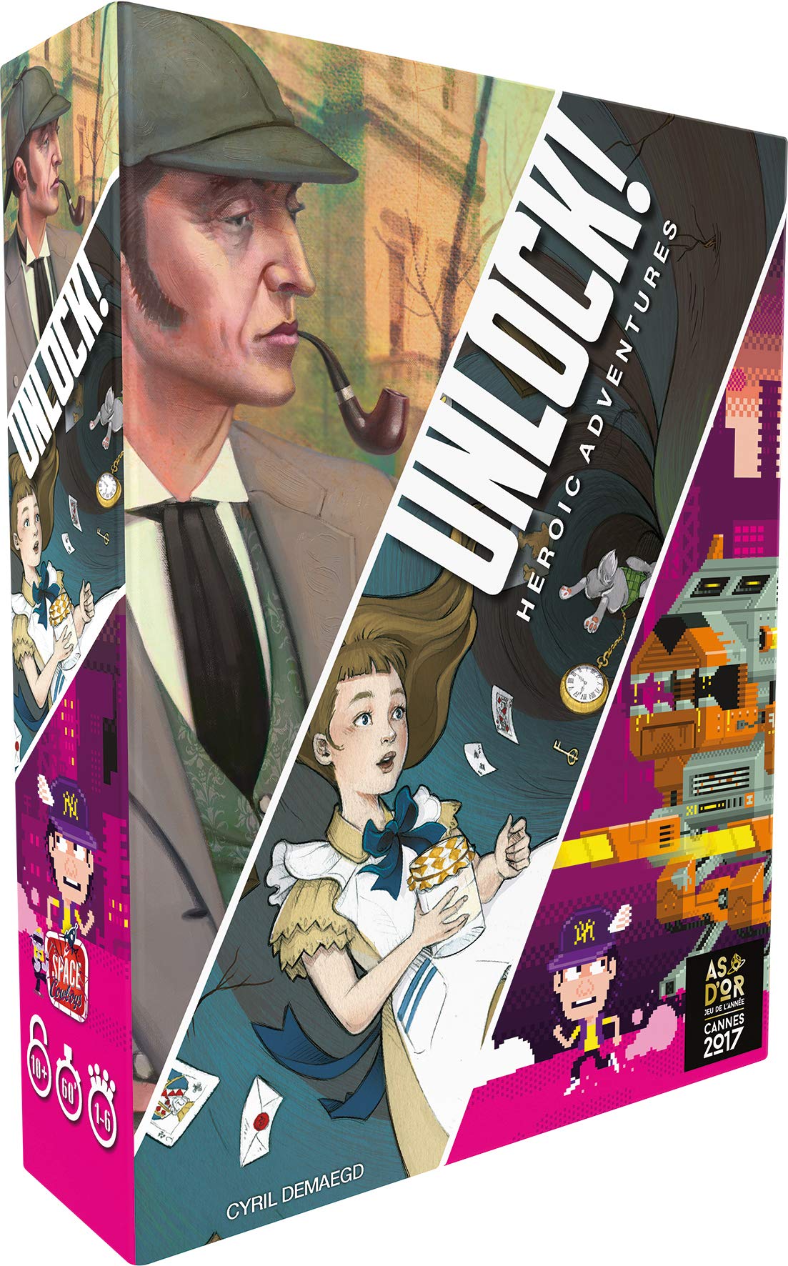 Space Cowboys | Unlock! : Heroic Adventures | Unbox Now | Jeu de société | À partir de 10 ans | 1 à 6 joueurs | 60 minutes 3558380060888