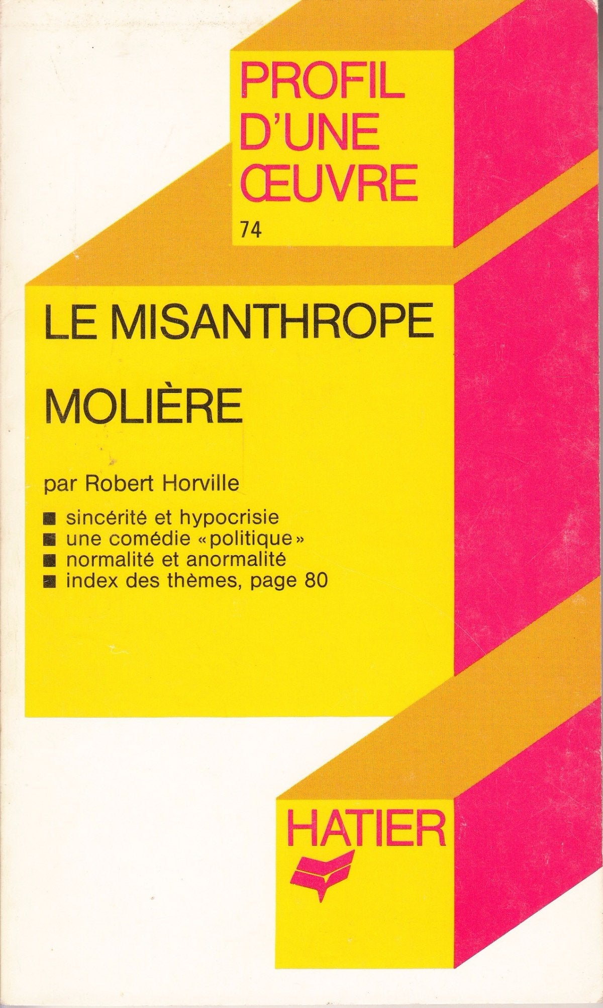 Le misanthrope / Molière 9782218056390