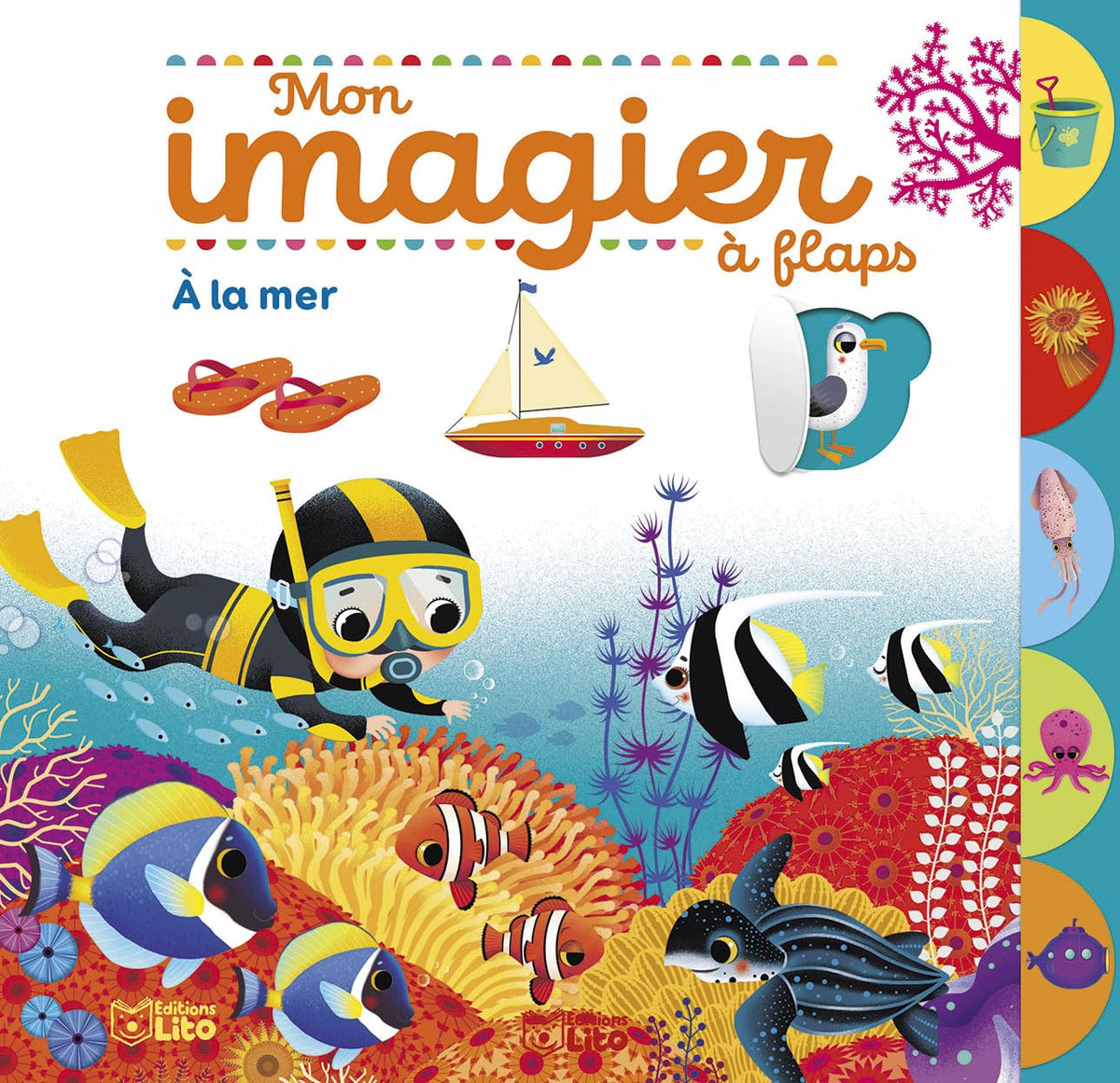 Mon imagier à flaps - A la mer - Dès 2 ans 9782244307060