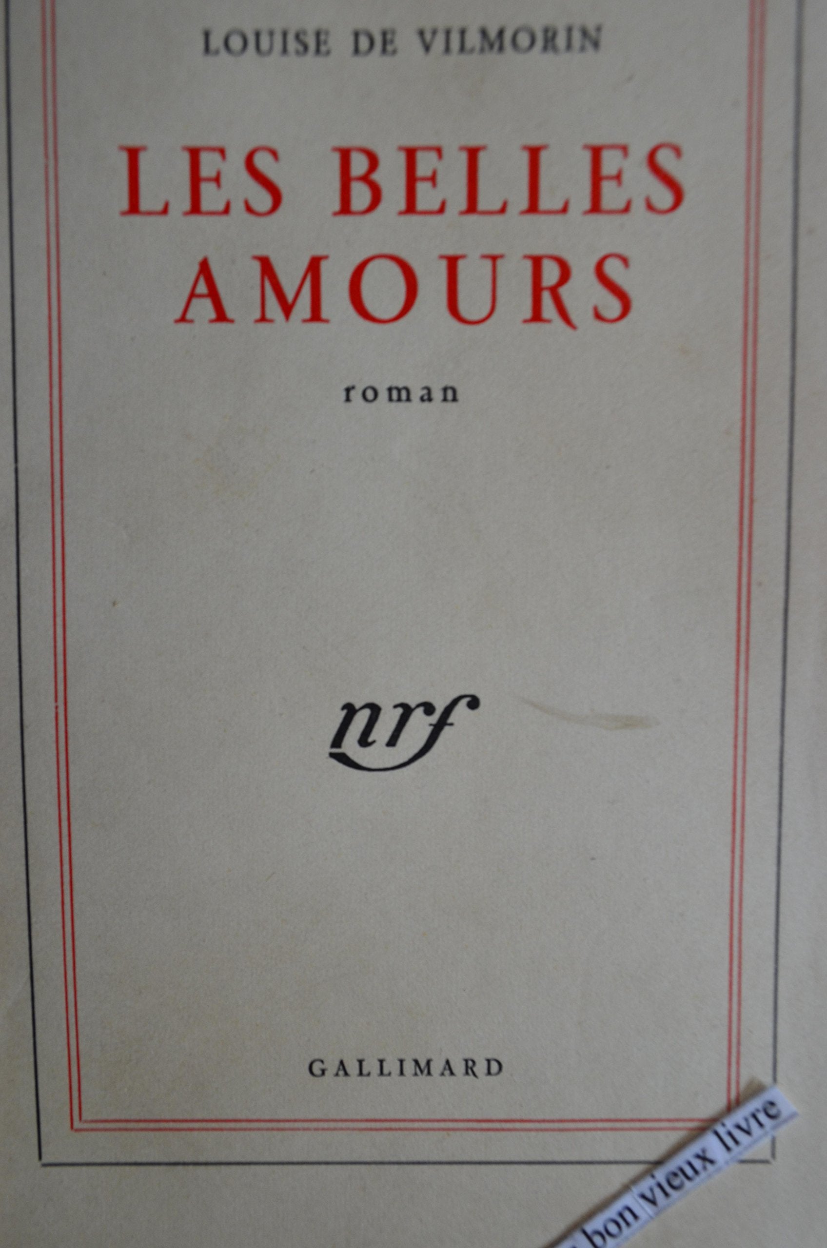 Les Belles Amours 9782070265442