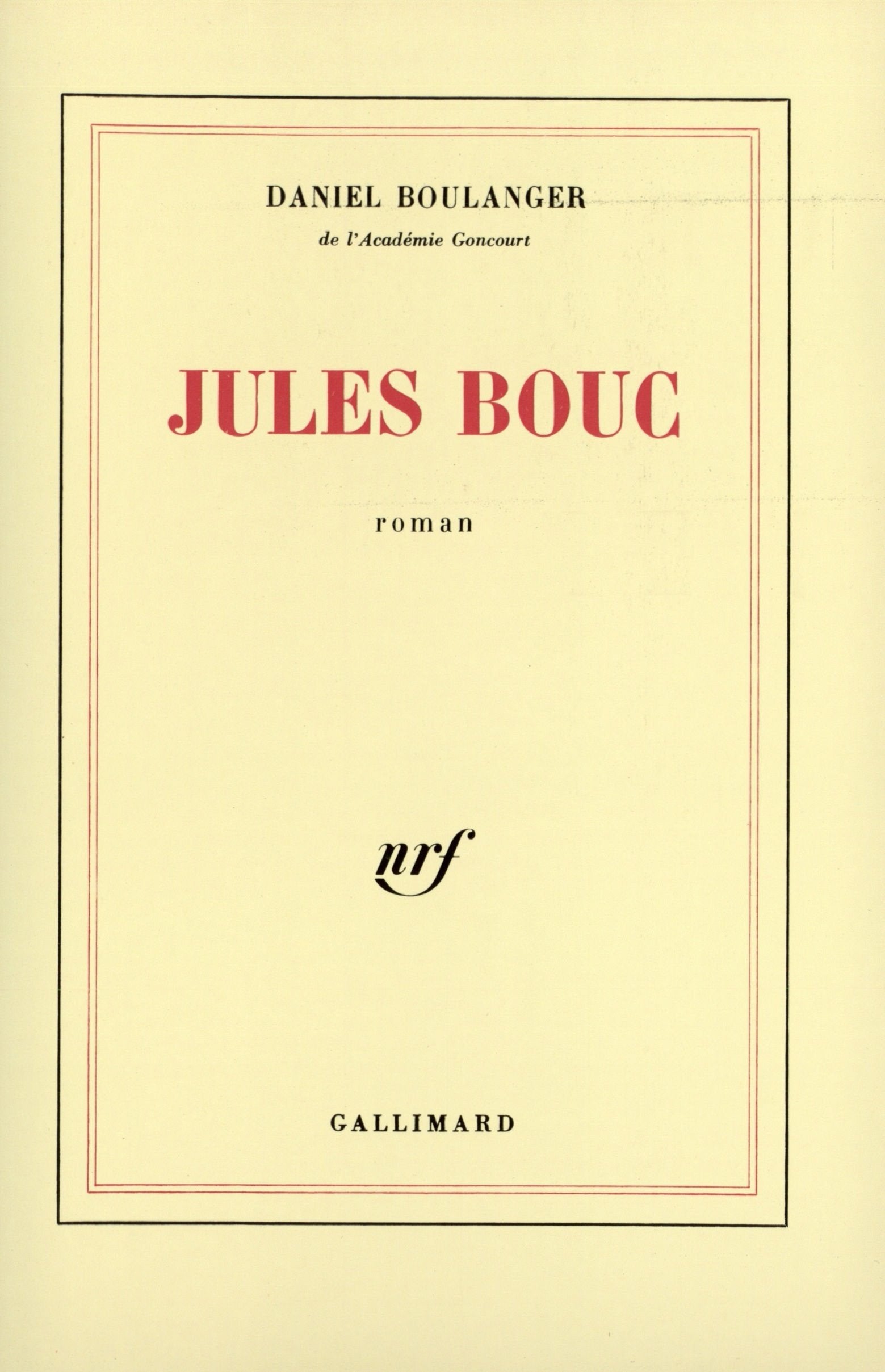 Jules Bouc 9782070711536