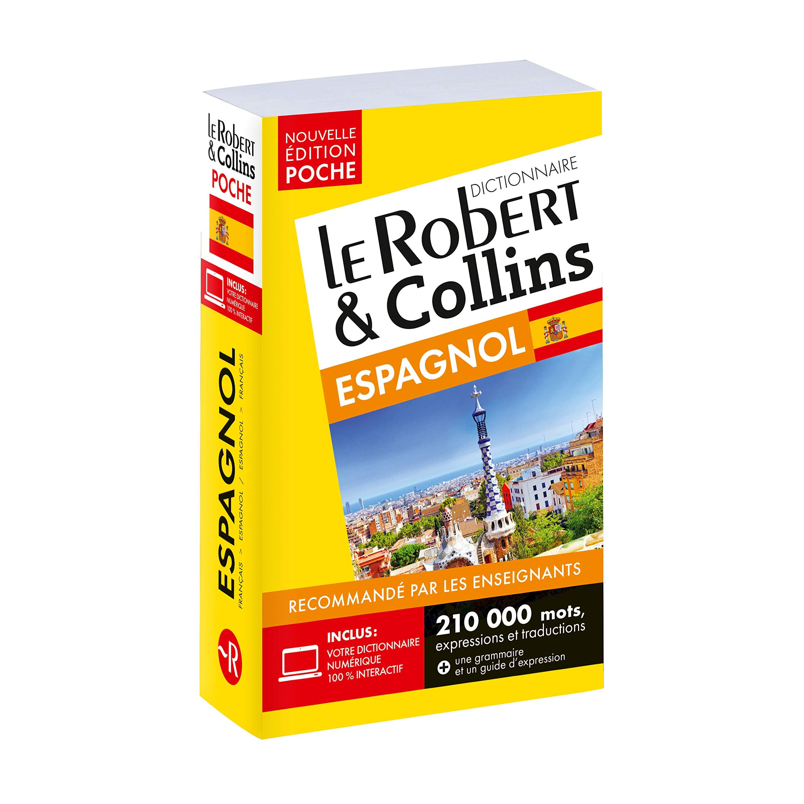 Dictionnaire Le Robert & Collins Poche espagnol et sa version numérique à télécharger PC 9782321014874